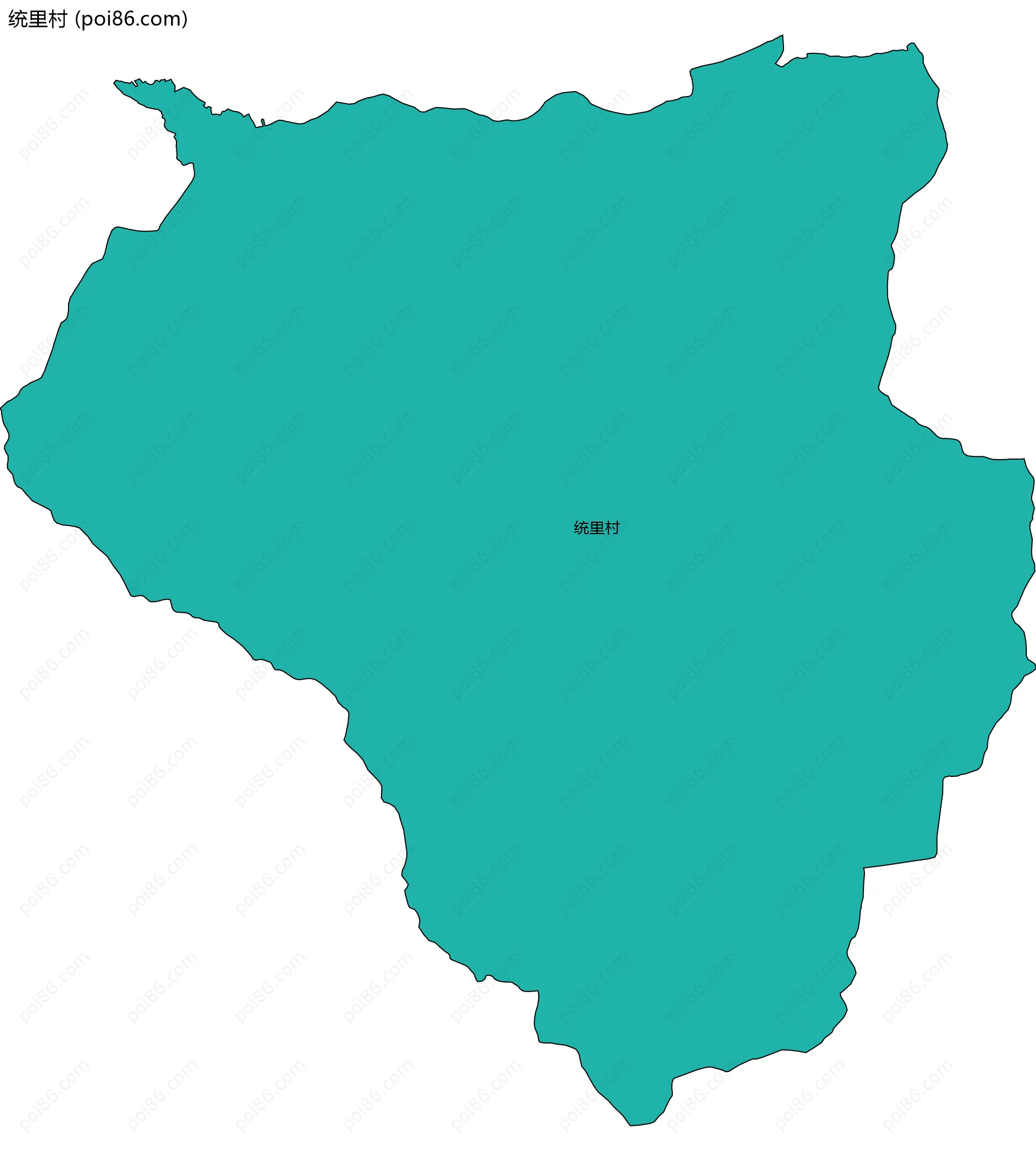 统里村边界地图