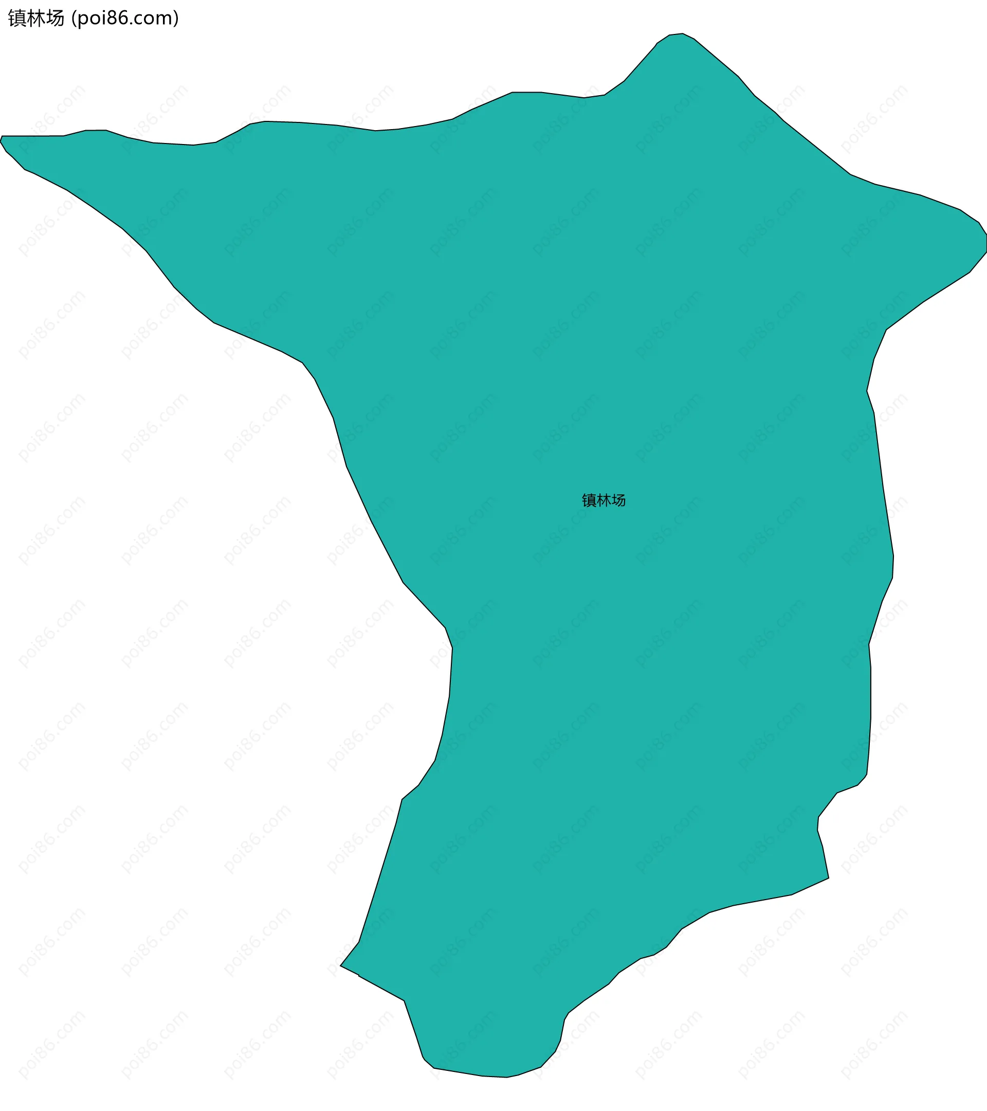 镇林场边界地图
