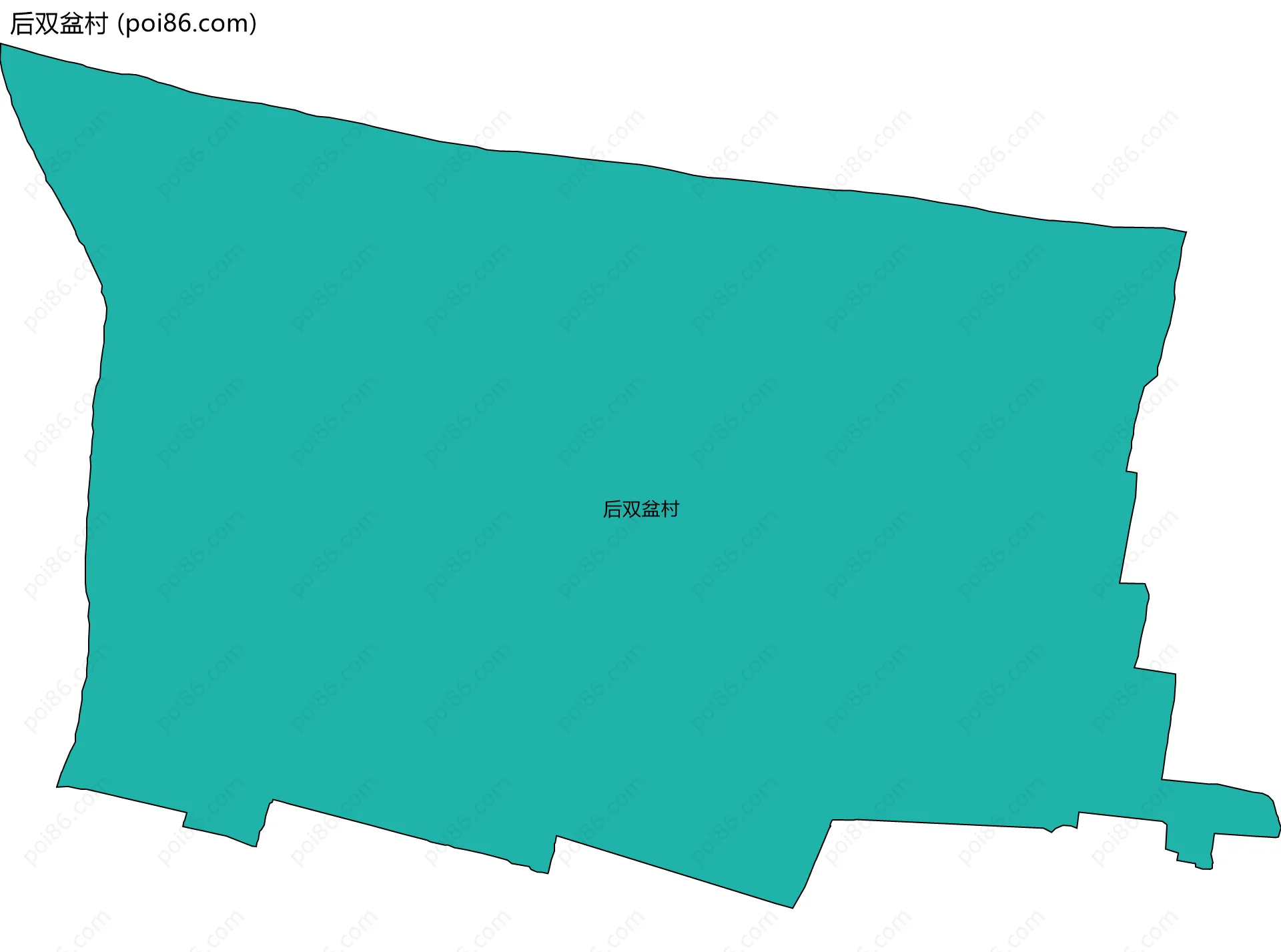 后双盆村边界地图