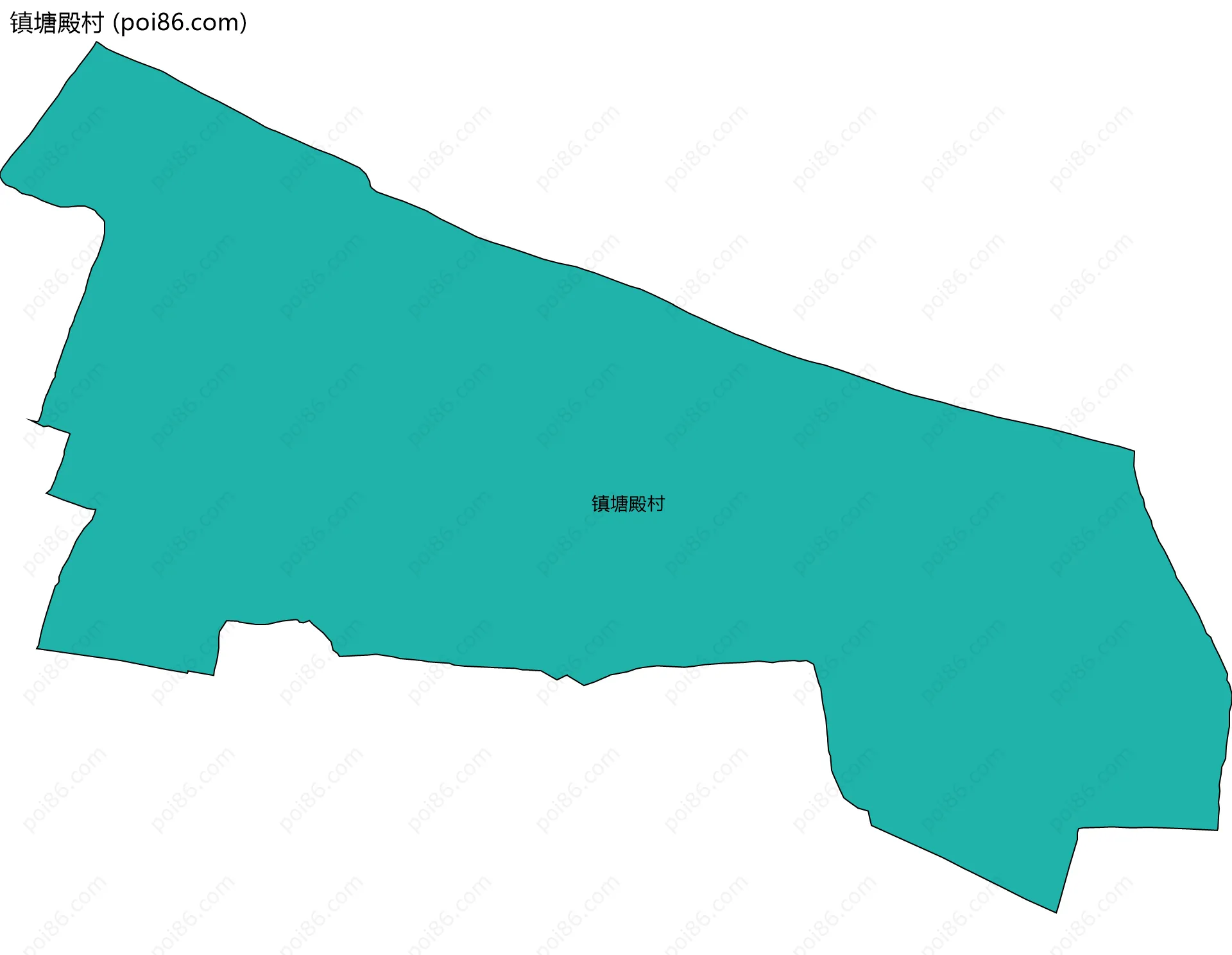 镇塘殿村边界地图
