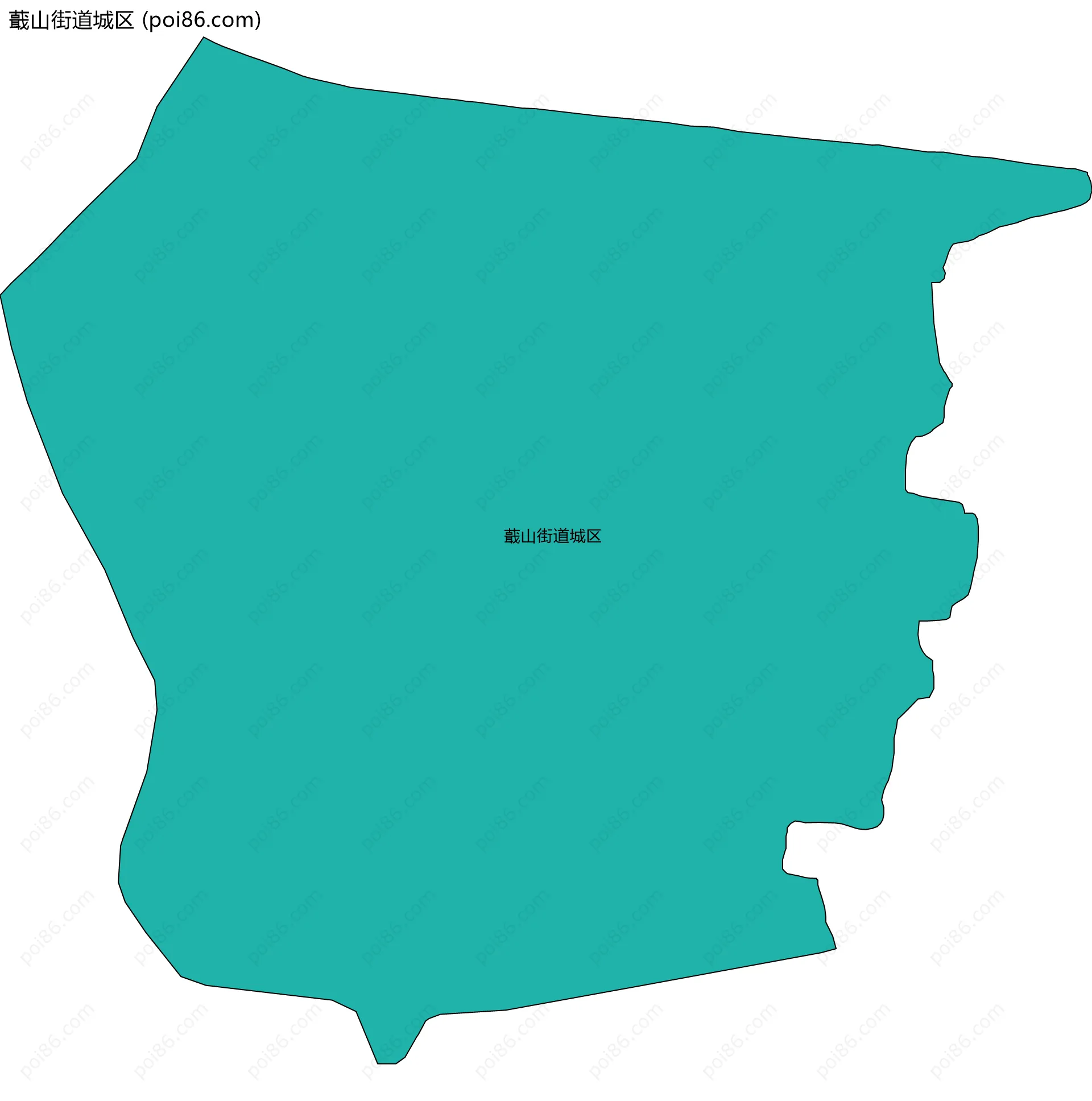 蕺山街道城区边界地图