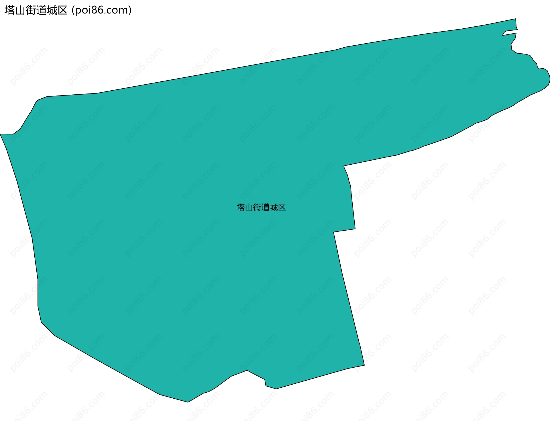 塔山街道城区边界地图