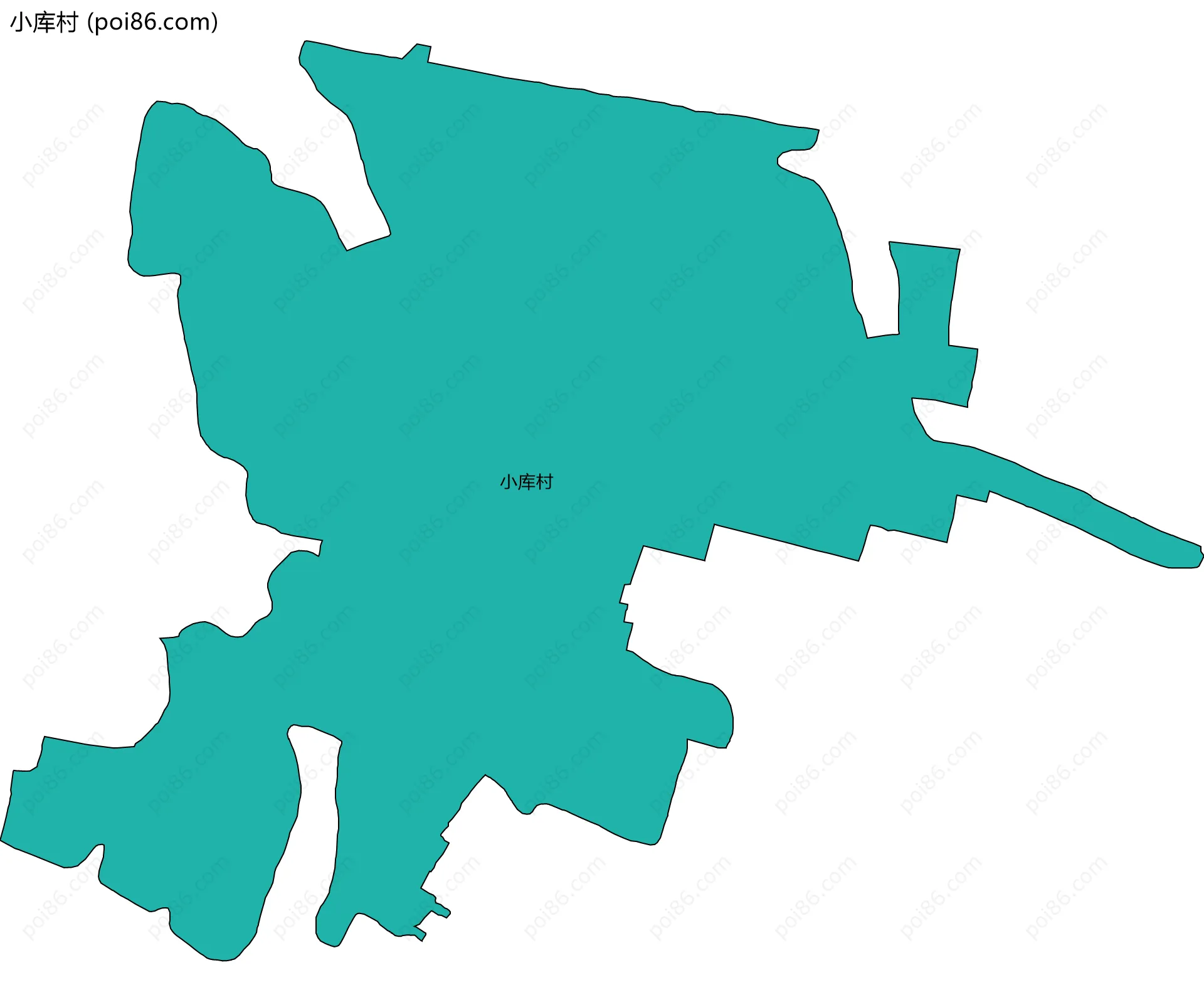 小库村边界地图