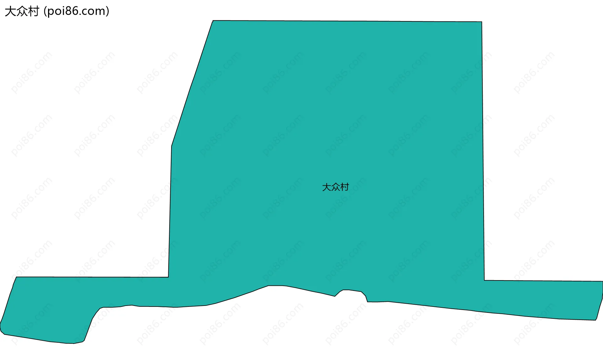 大众村边界地图
