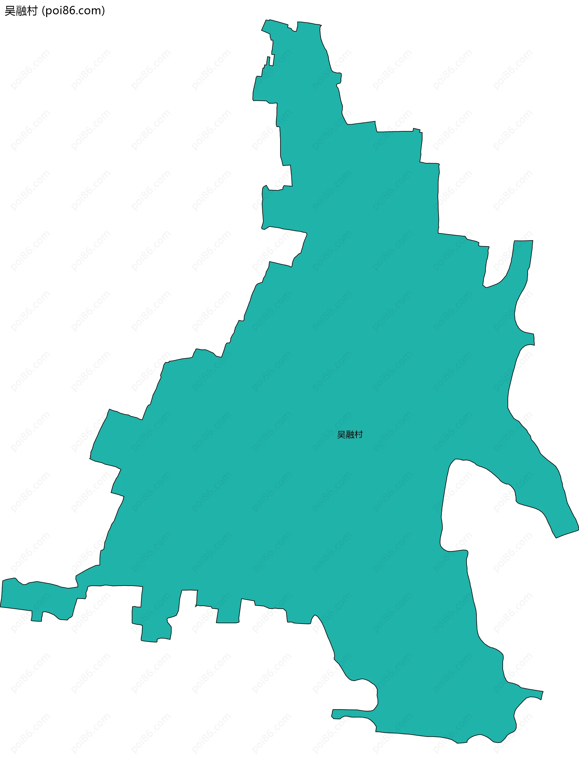 吴融村边界地图