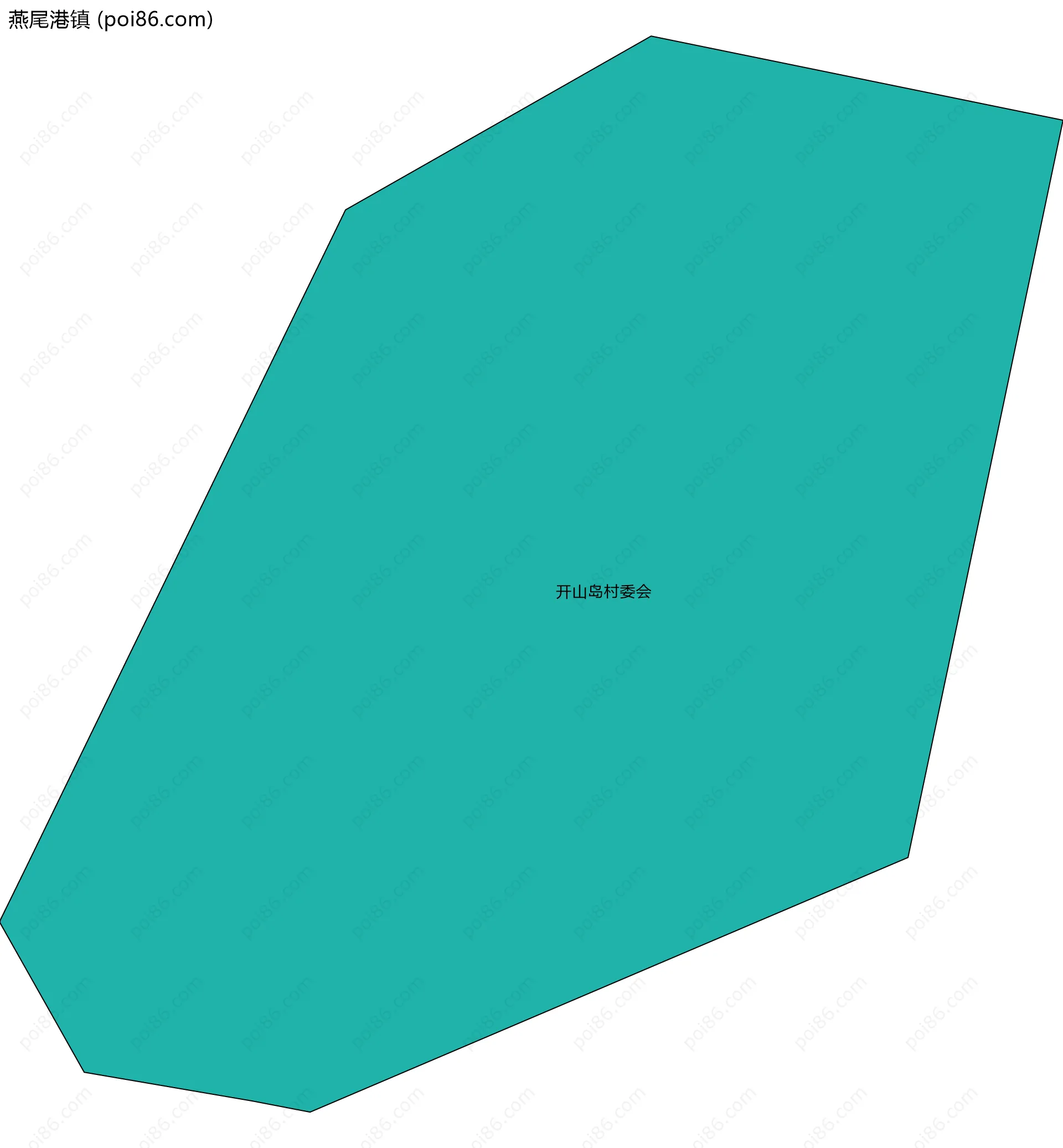 燕尾港镇边界地图(五级行政区划)