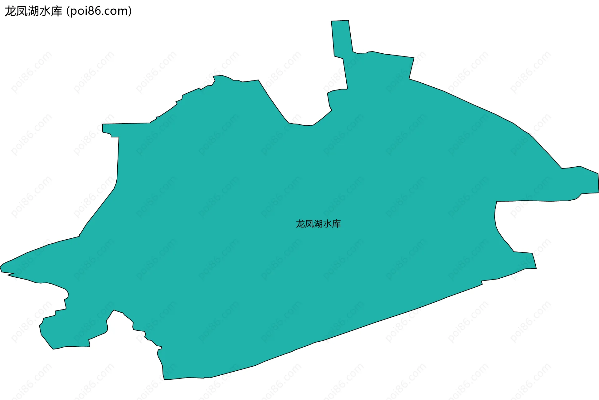 龙凤湖水库边界地图