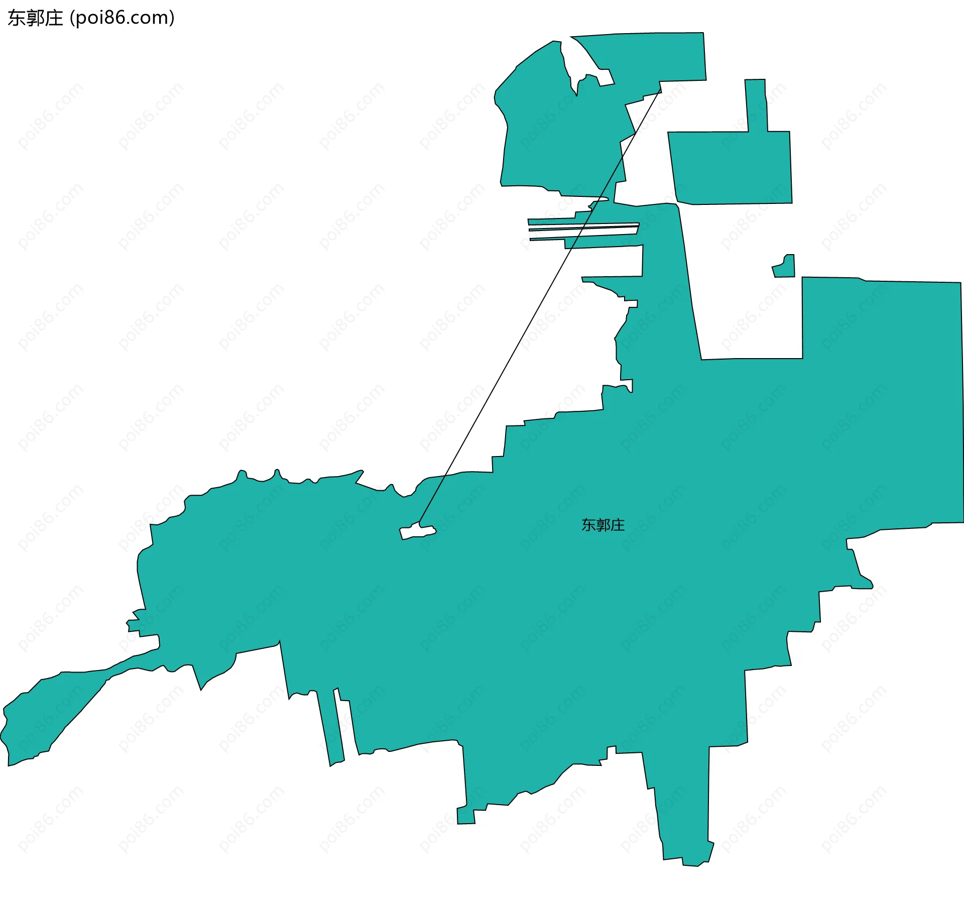 东郭庄边界地图