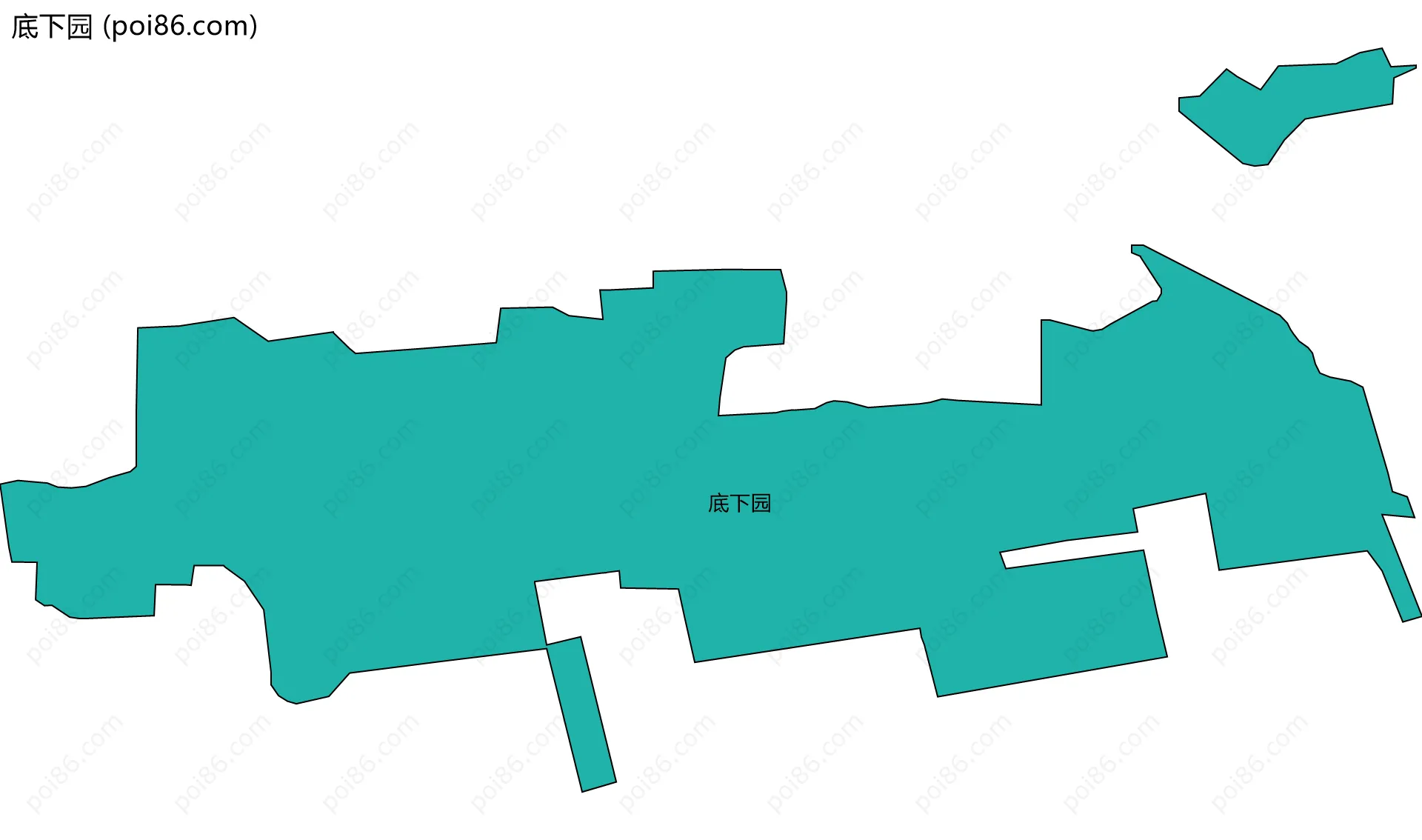 底下园边界地图