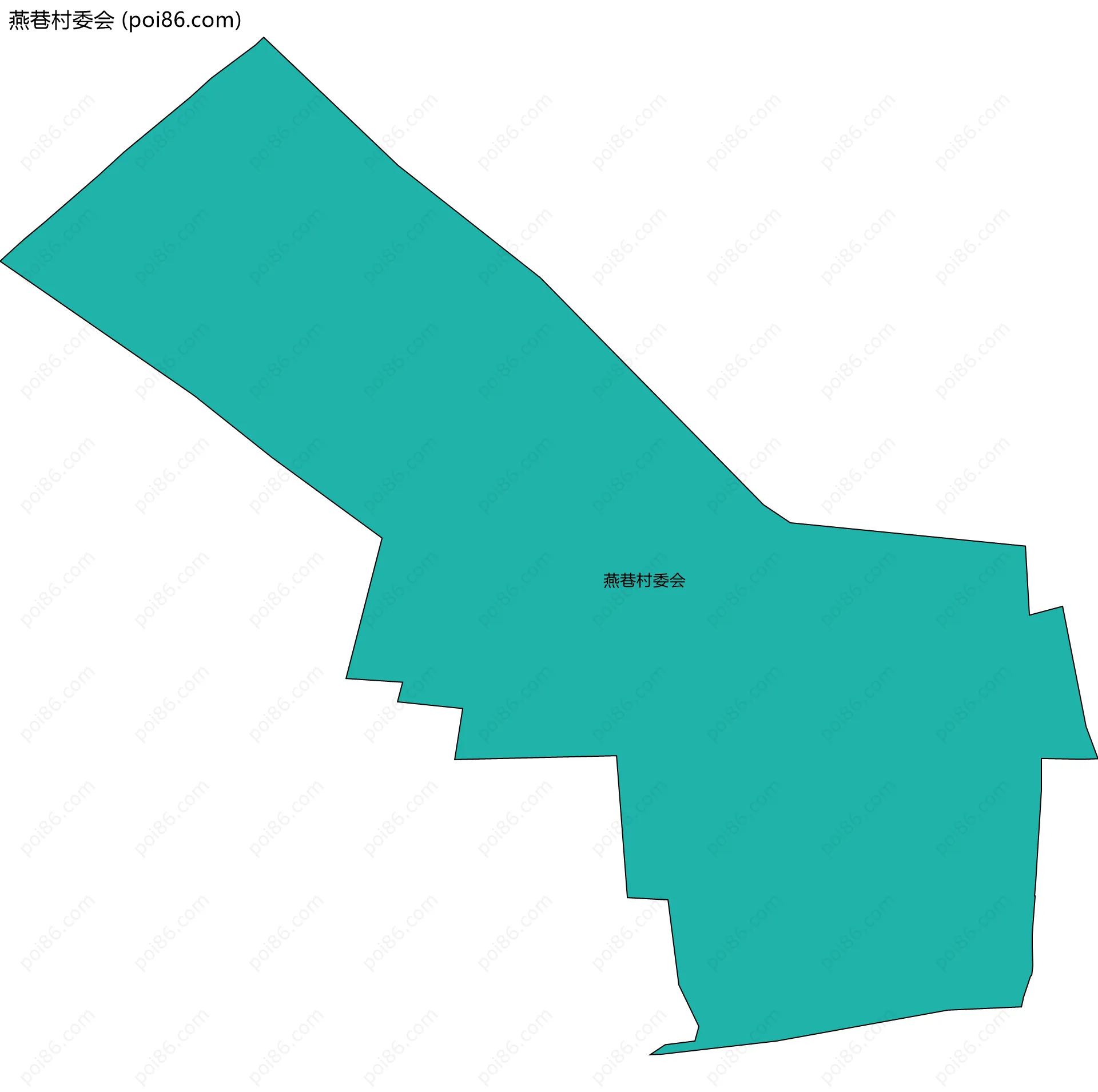 燕巷村委会边界地图