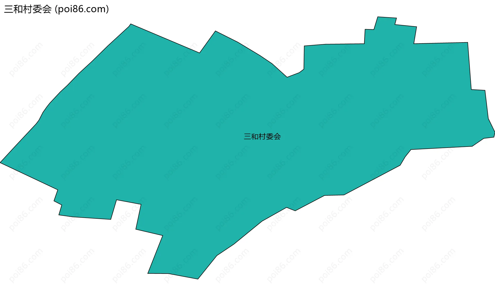 三和村委会边界地图