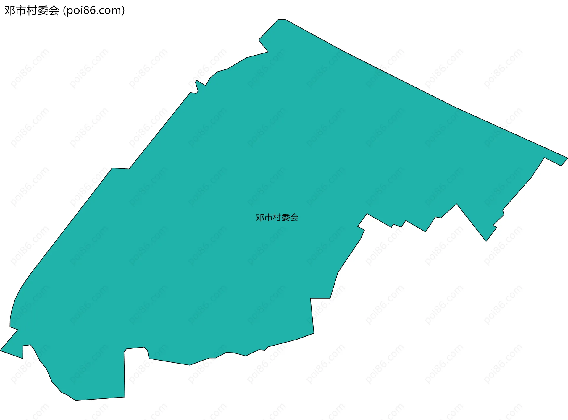 邓市村委会边界地图