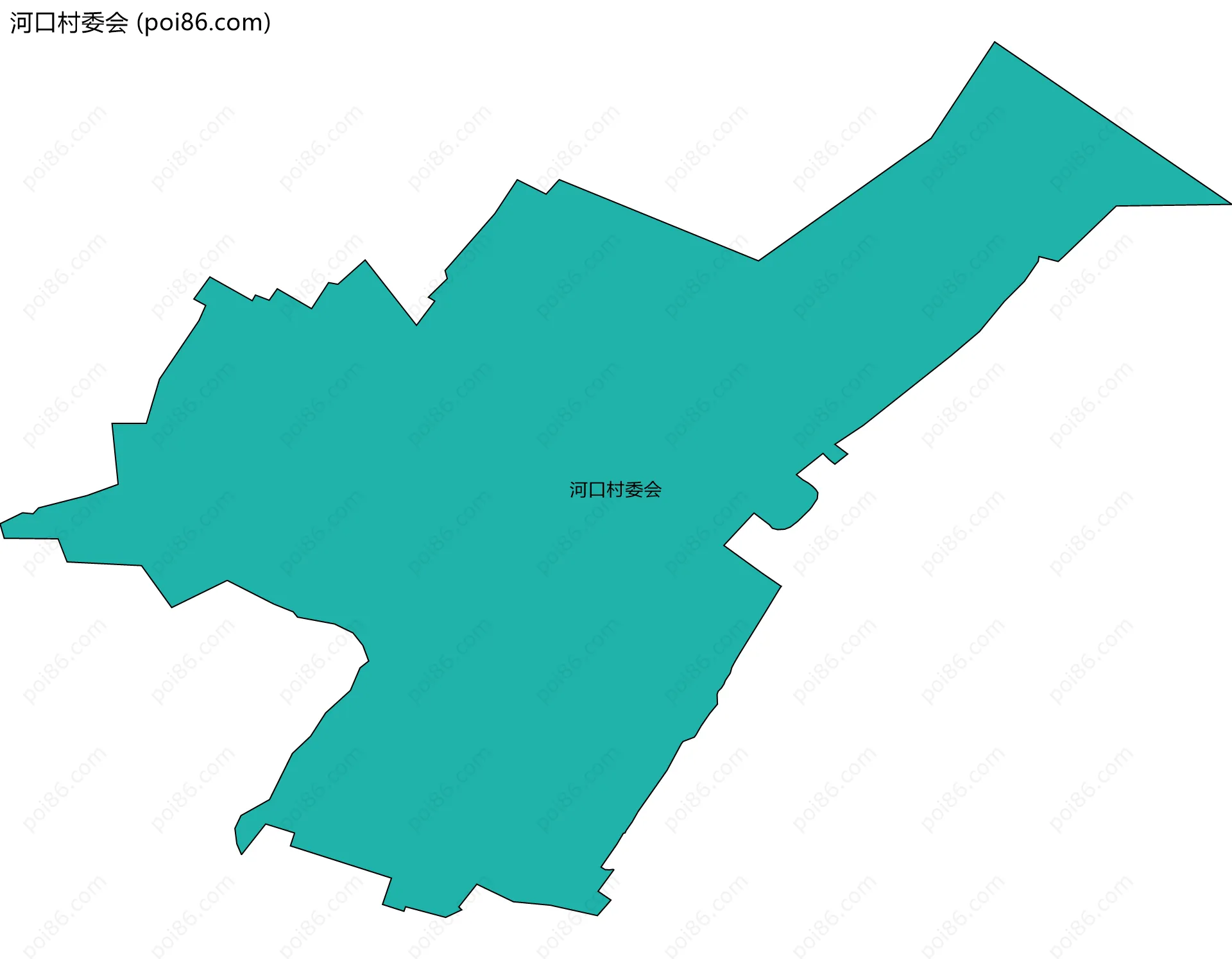 河口村委会边界地图