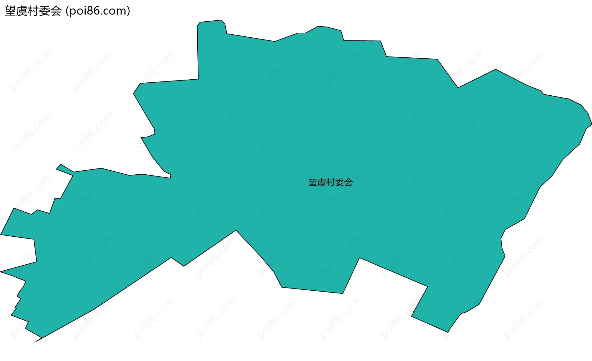 望虞村委会边界地图