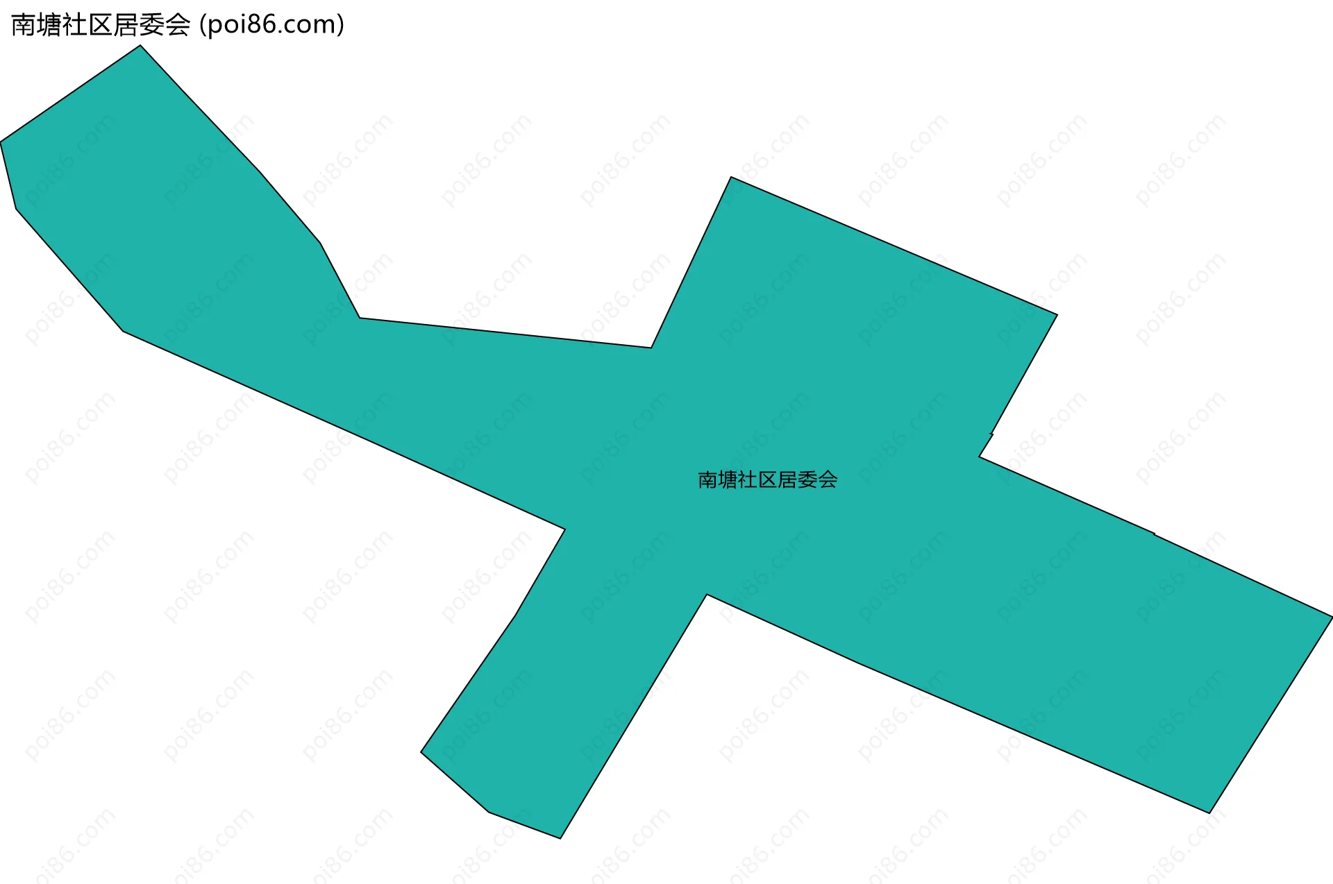 南塘社区居委会边界地图