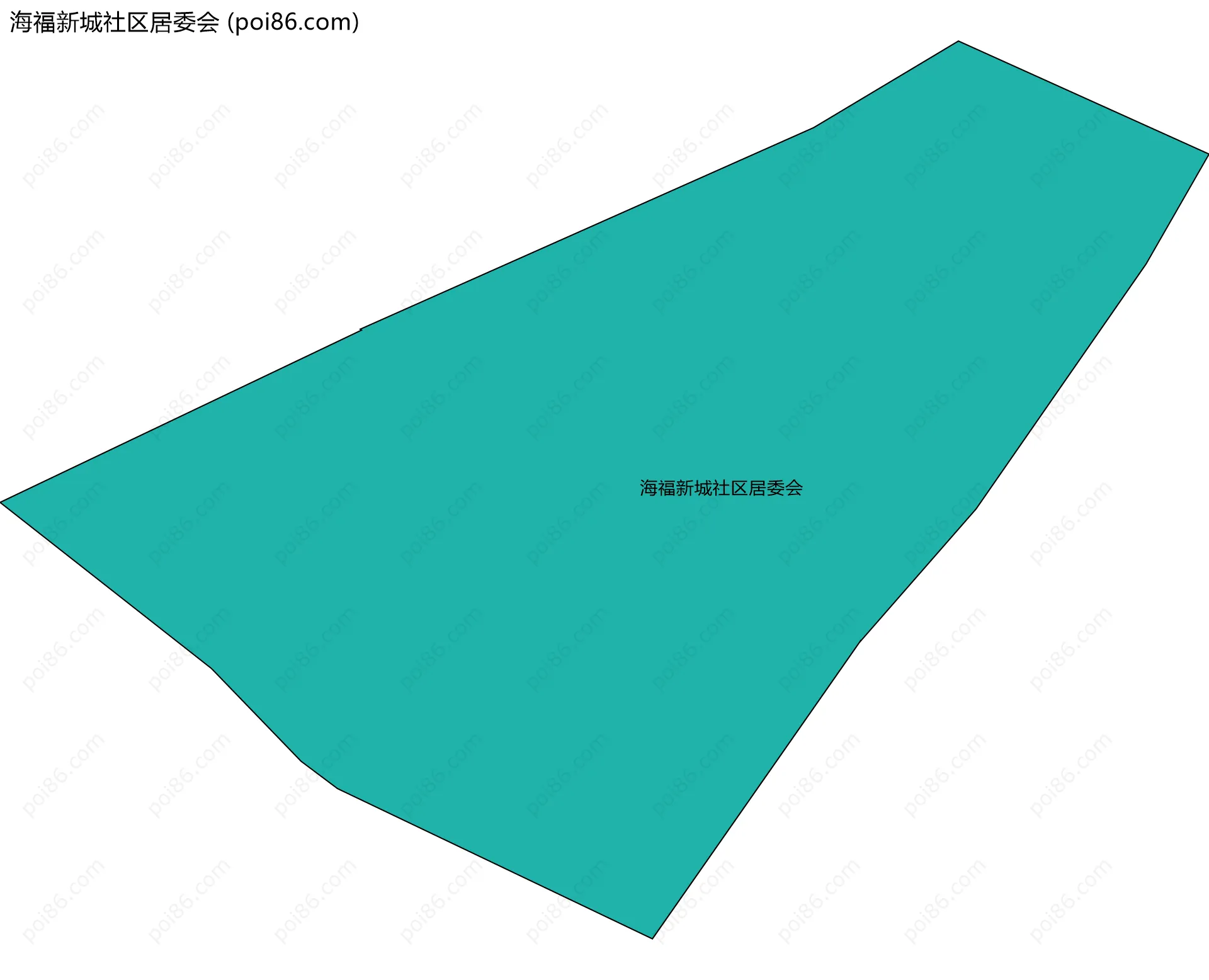 海福新城社区居委会边界地图