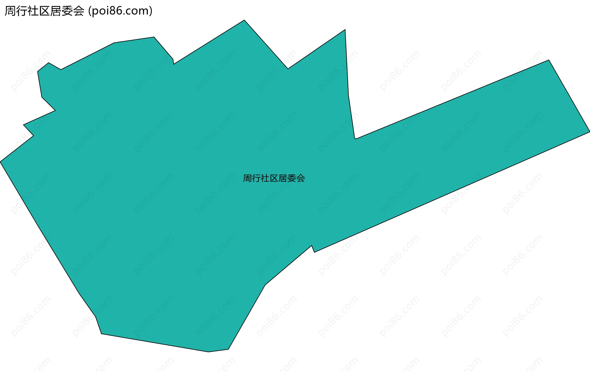 周行社区居委会边界地图