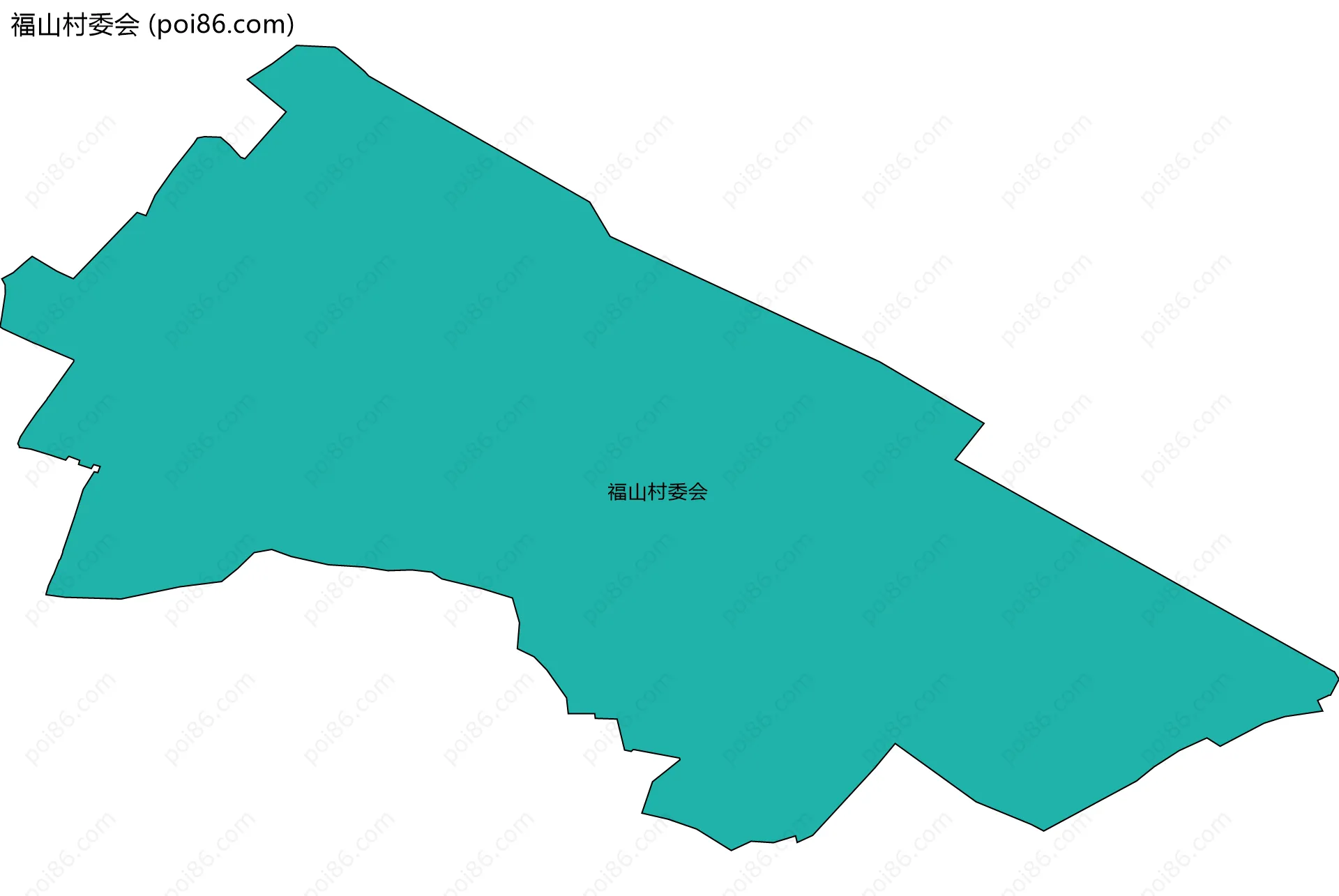 福山村委会边界地图