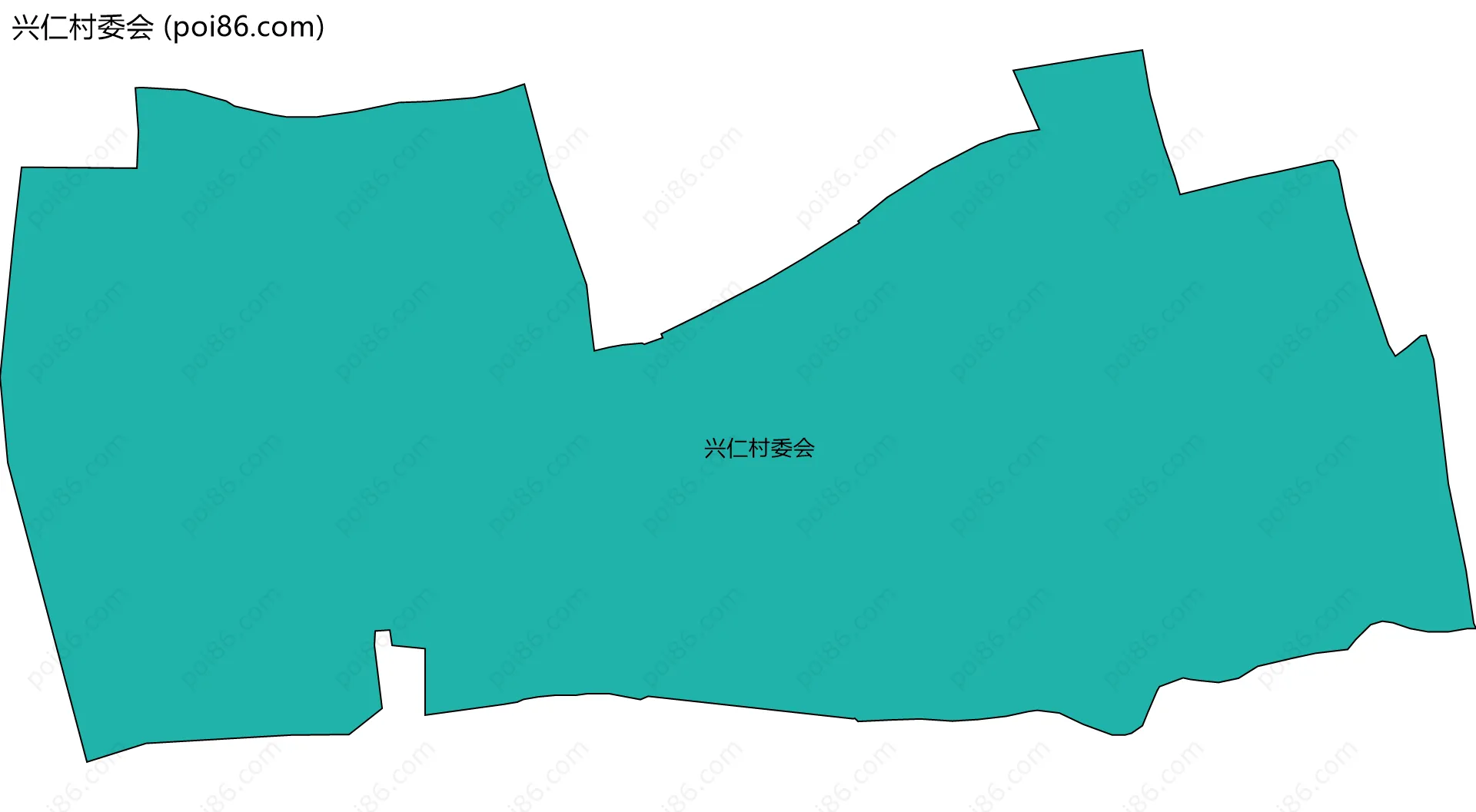 兴仁村委会边界地图