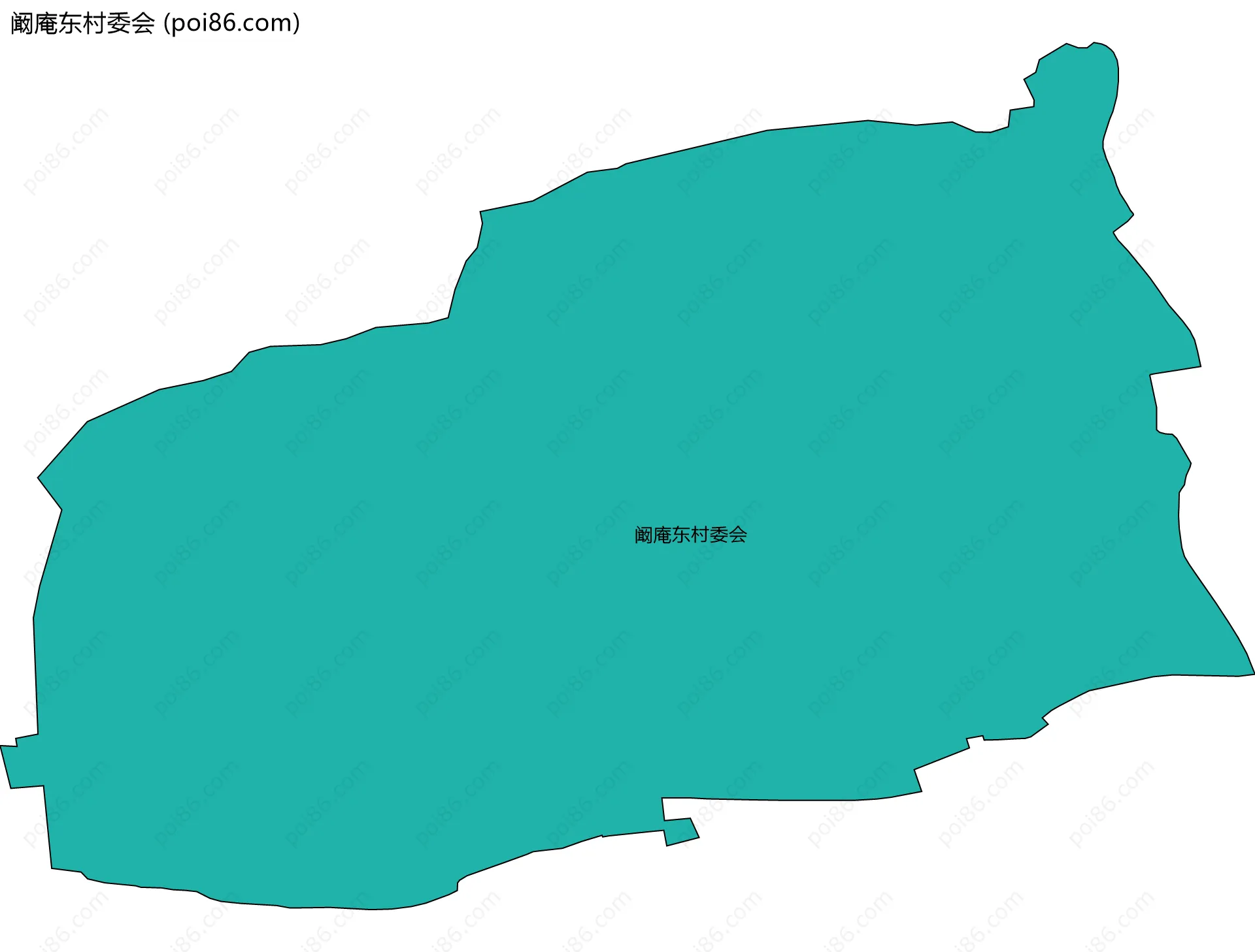 阚庵东村委会边界地图