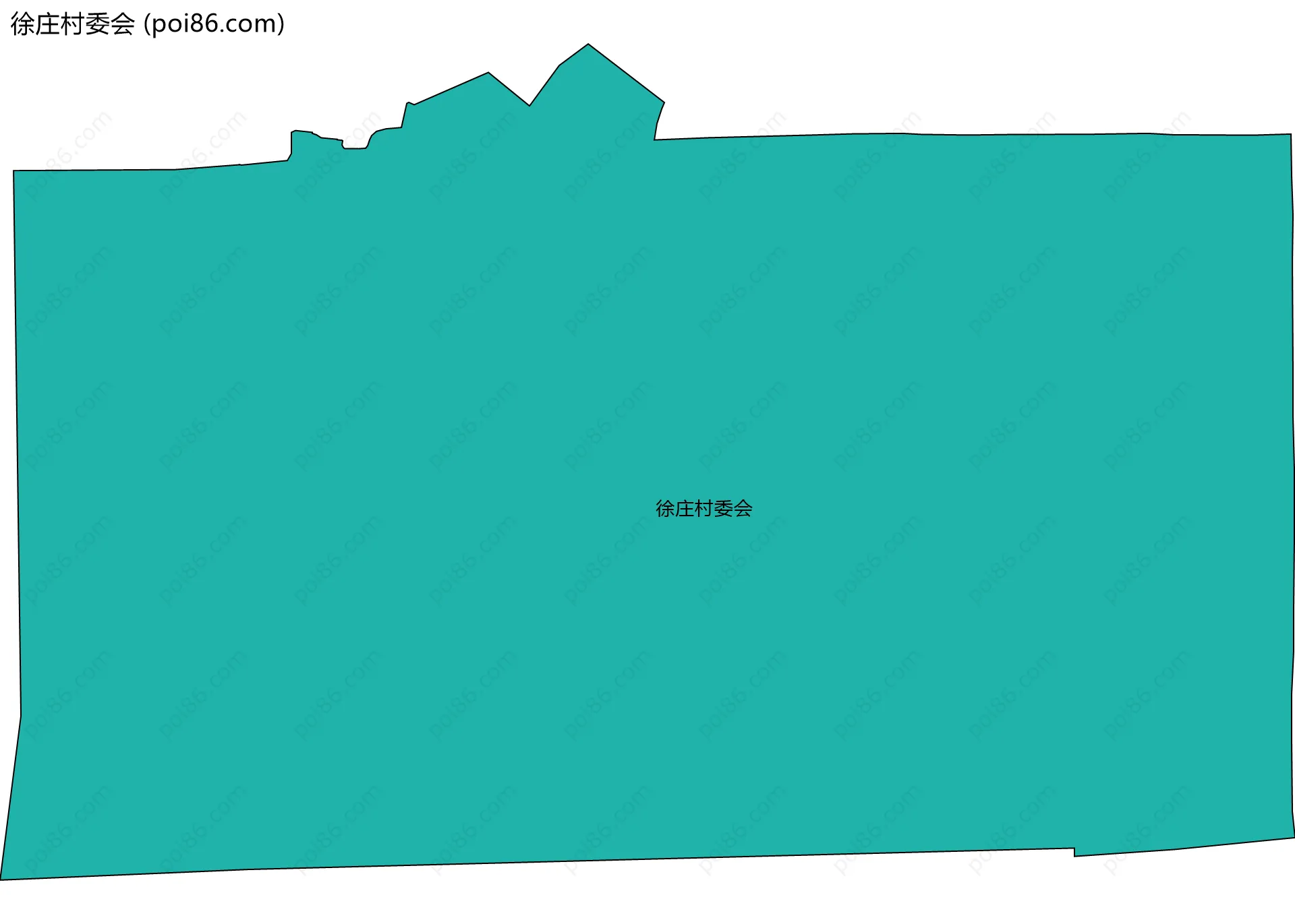 徐庄村委会边界地图