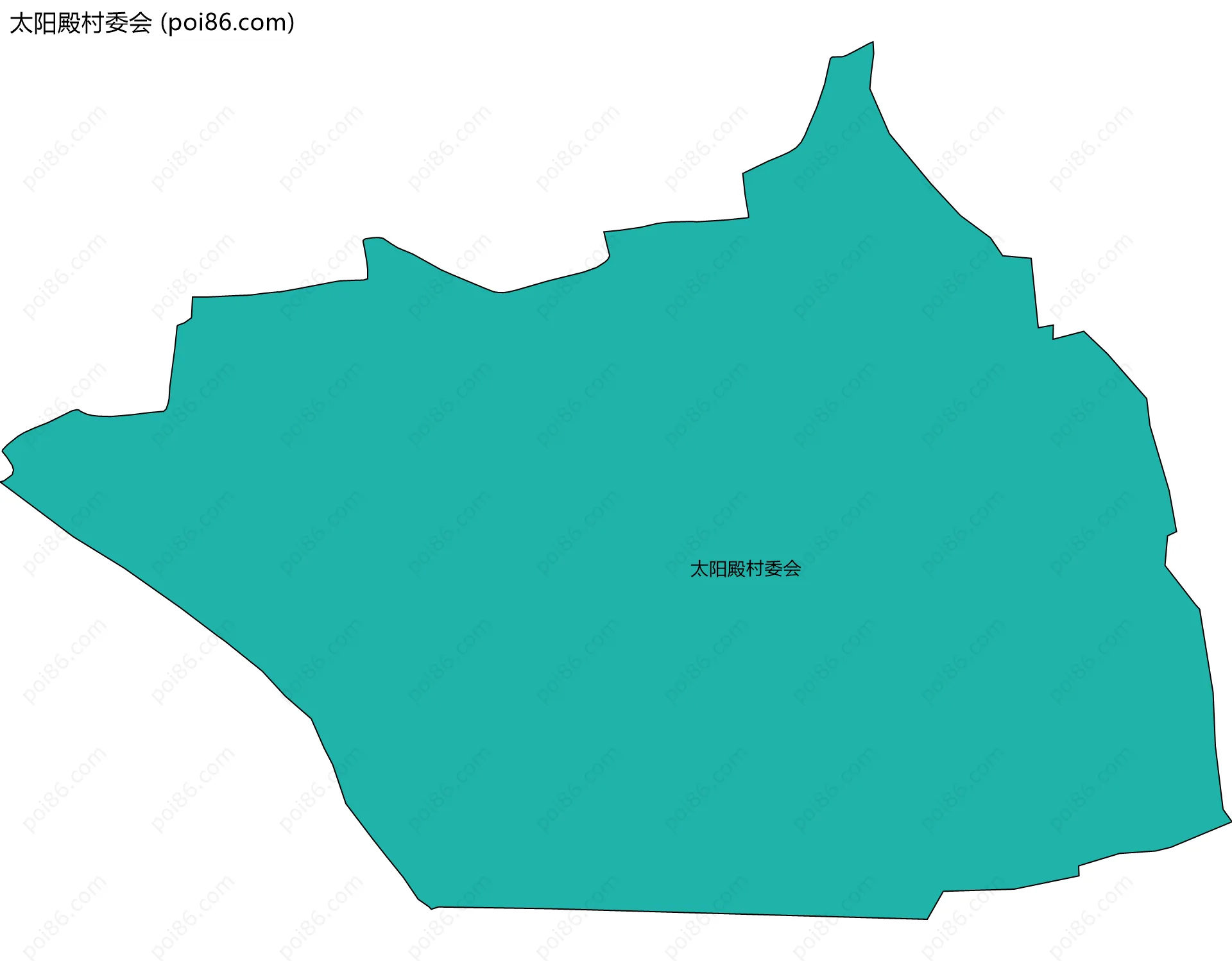 太阳殿村委会边界地图