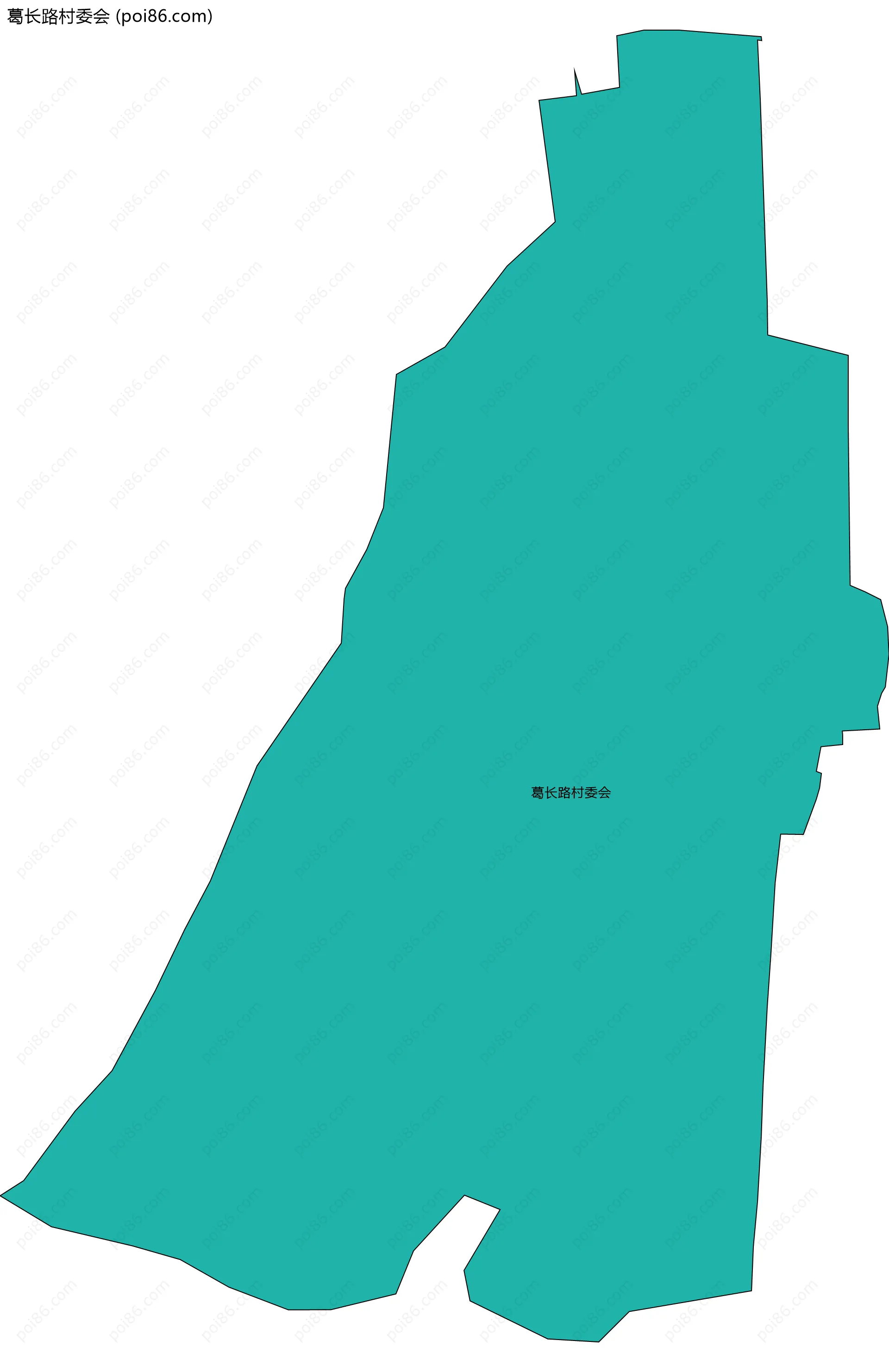 葛长路村委会边界地图