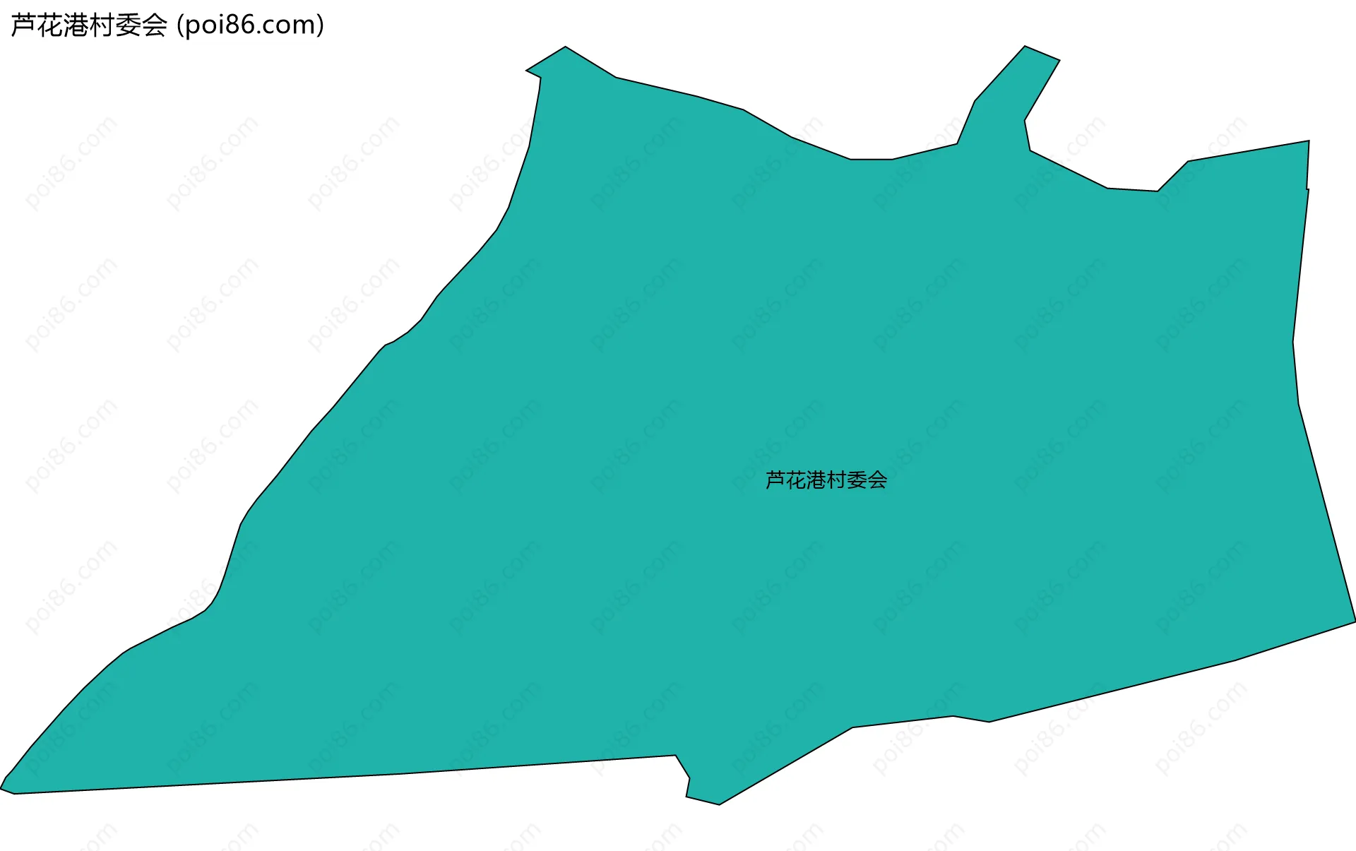芦花港村委会边界地图