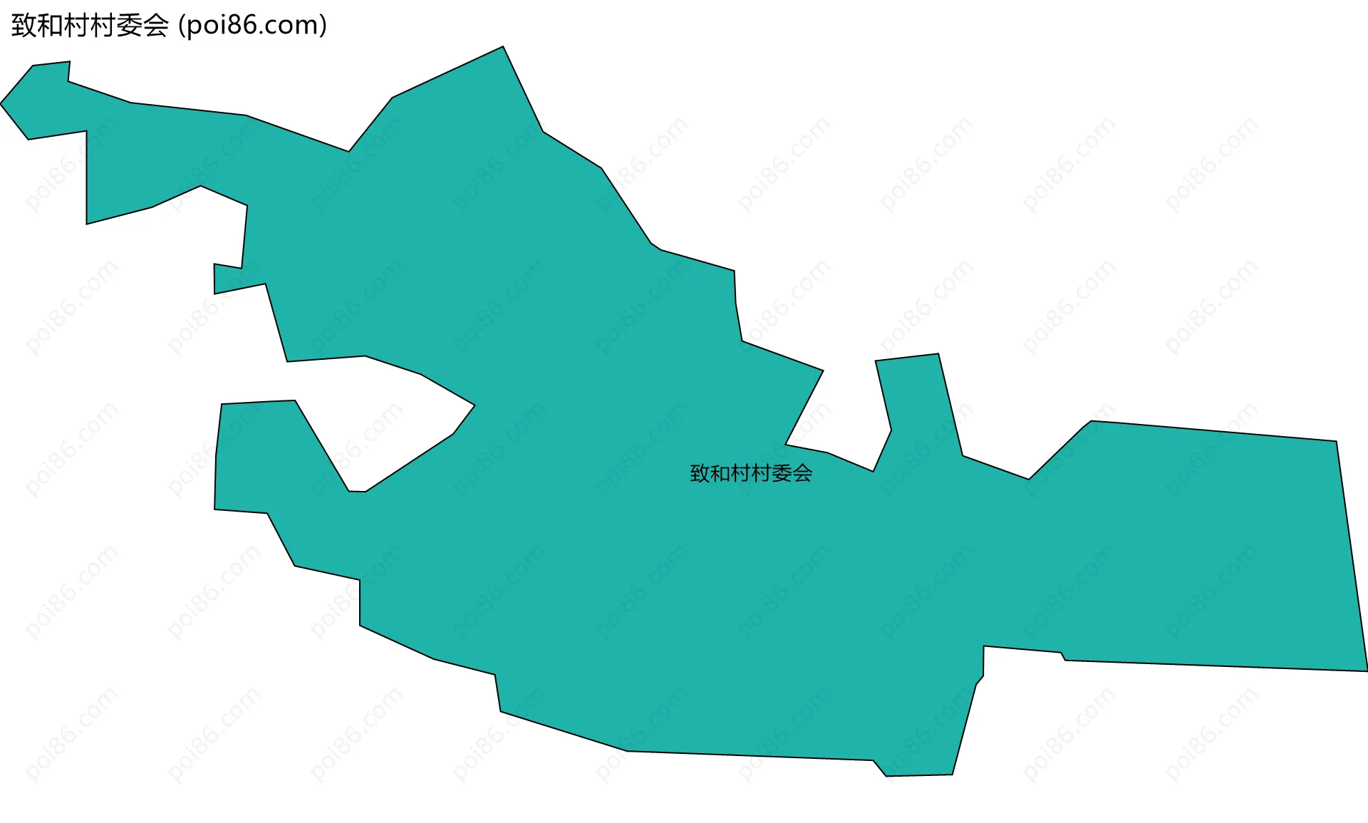 致和村村委会边界地图