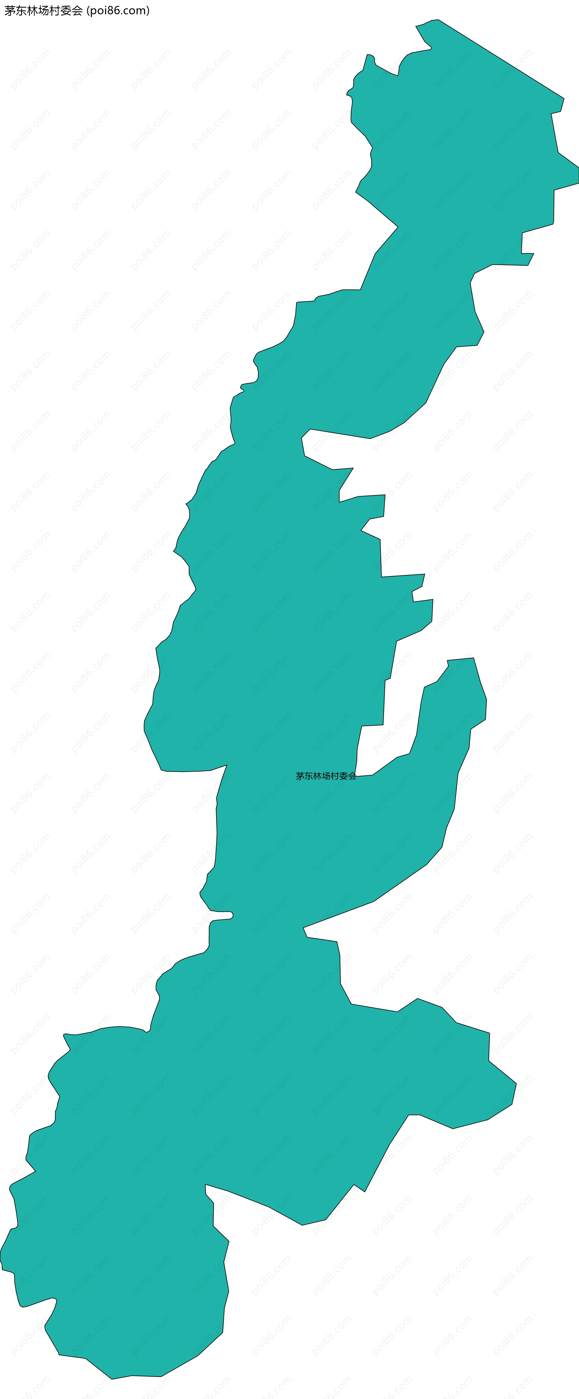 茅东林场村委会边界地图