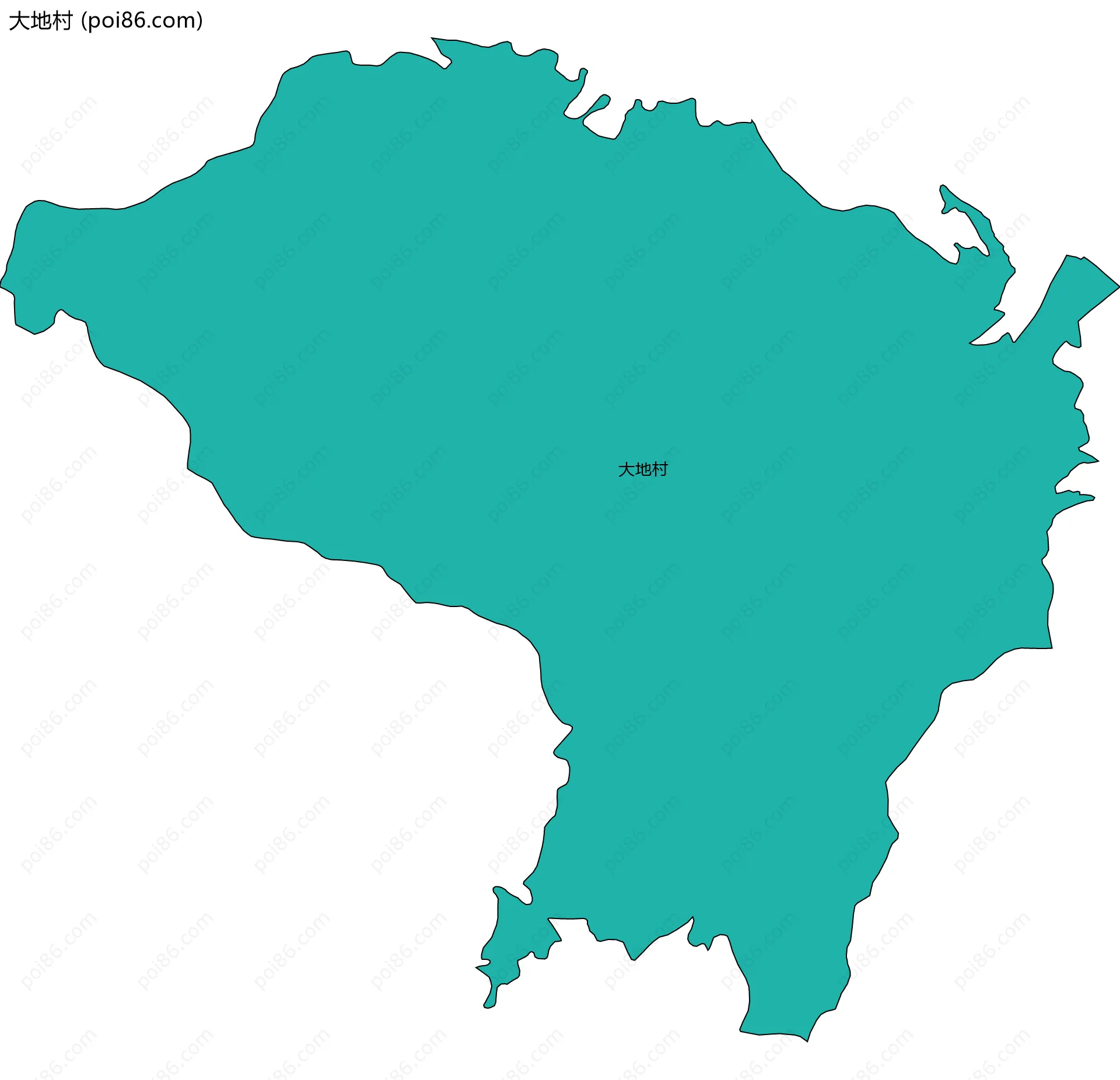 大地村边界地图