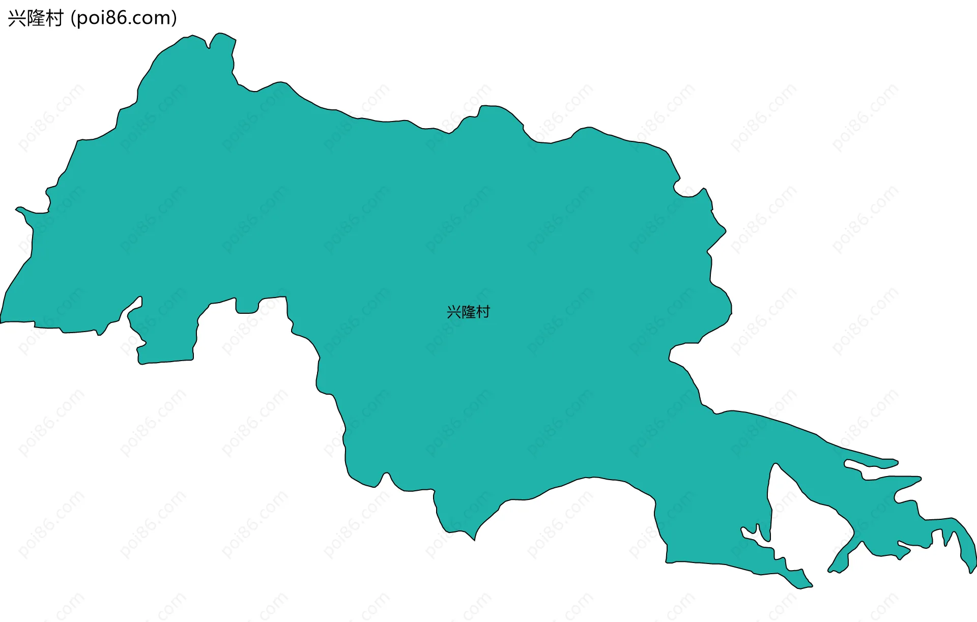 兴隆村边界地图