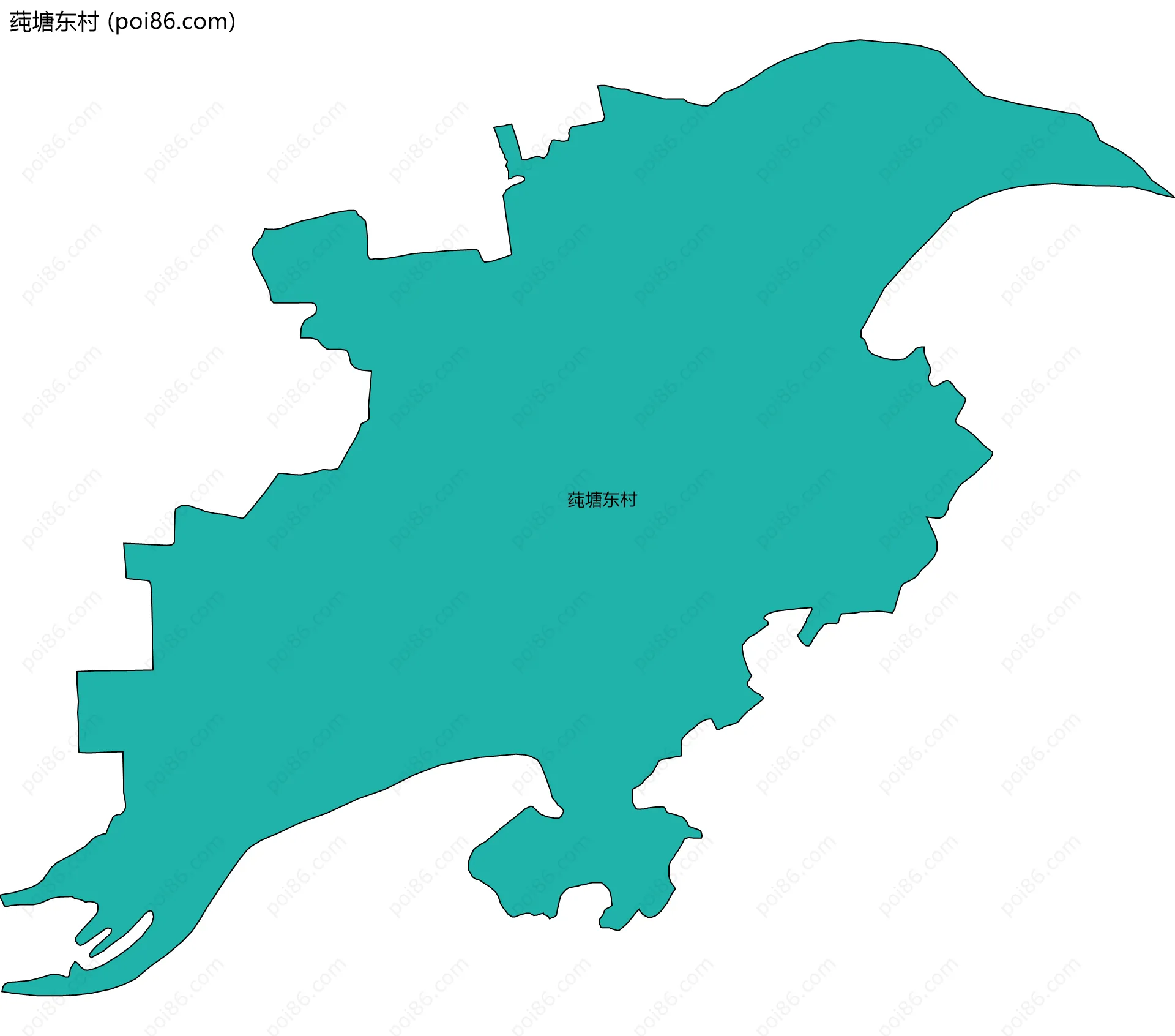 莼塘东村边界地图