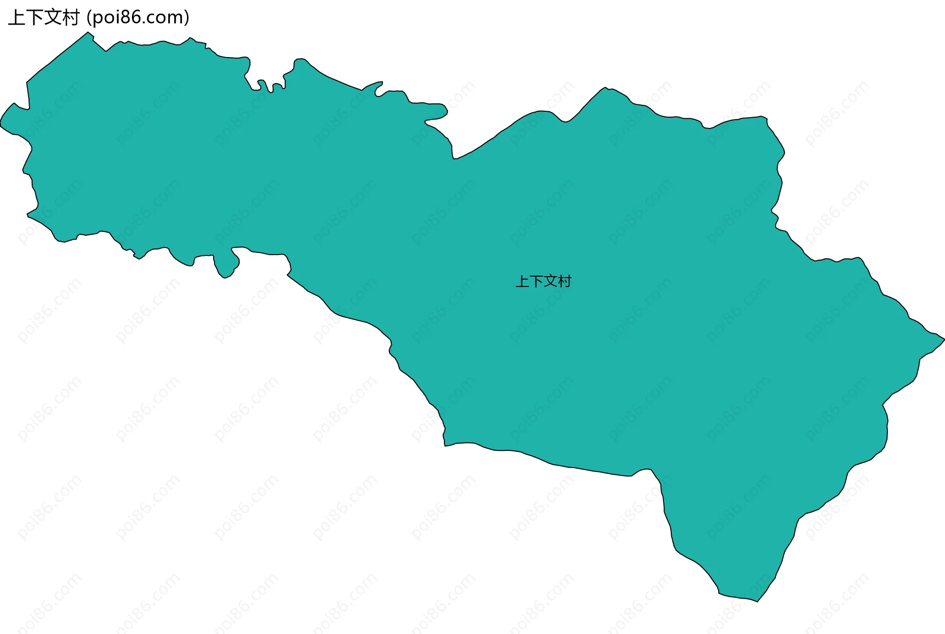 上下文村边界地图