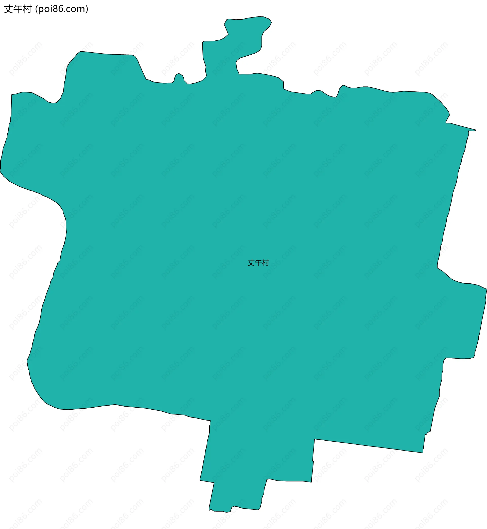 丈午村边界地图