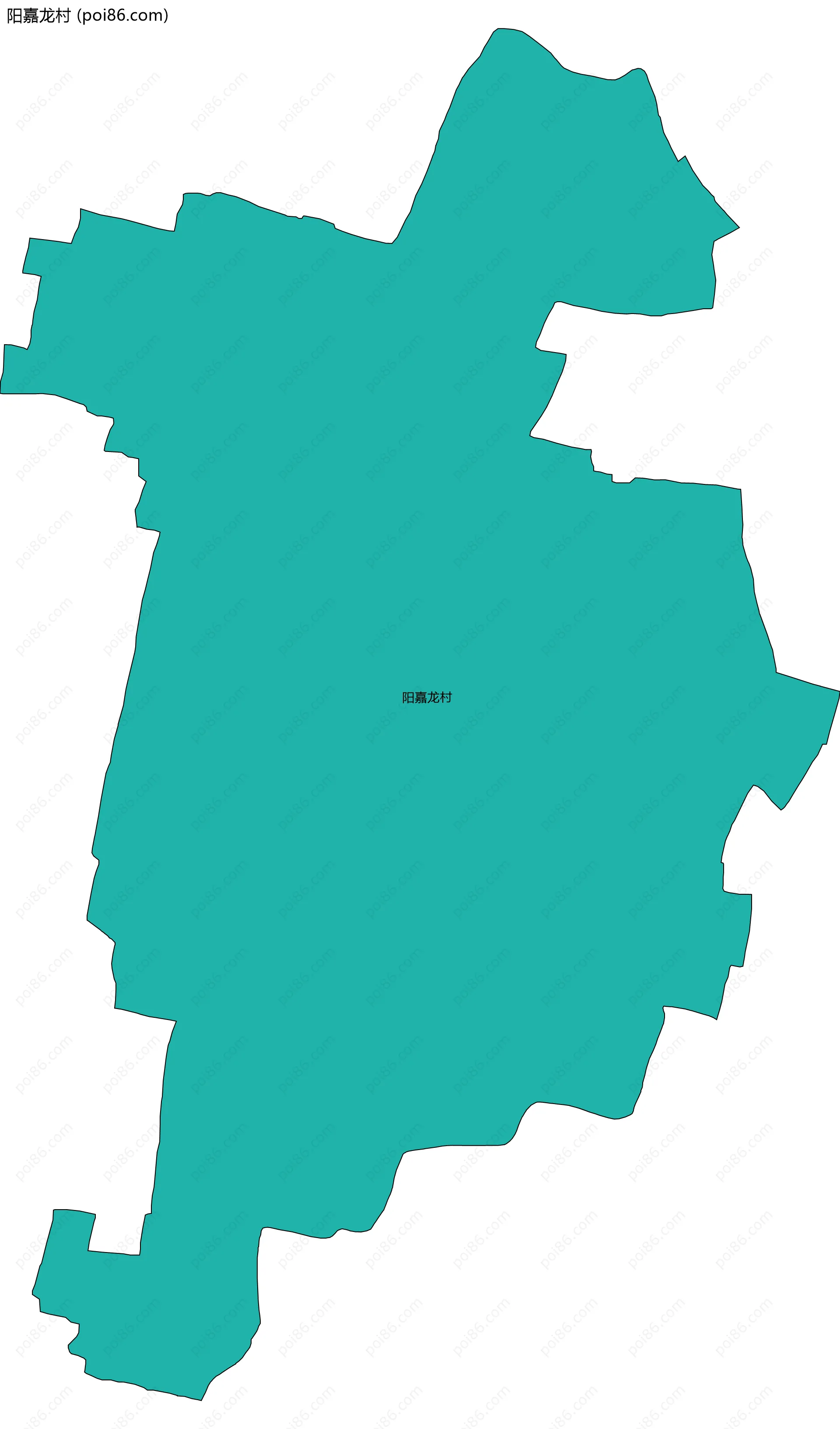 阳嘉龙村边界地图