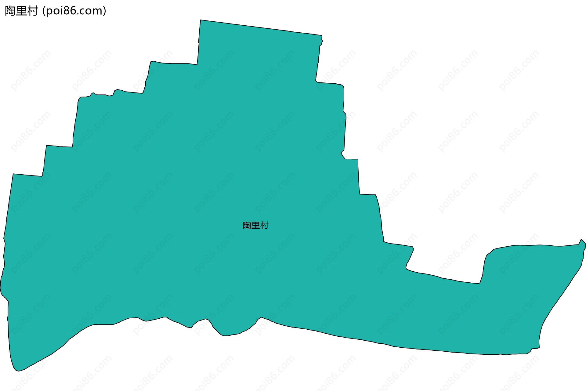 陶里村边界地图