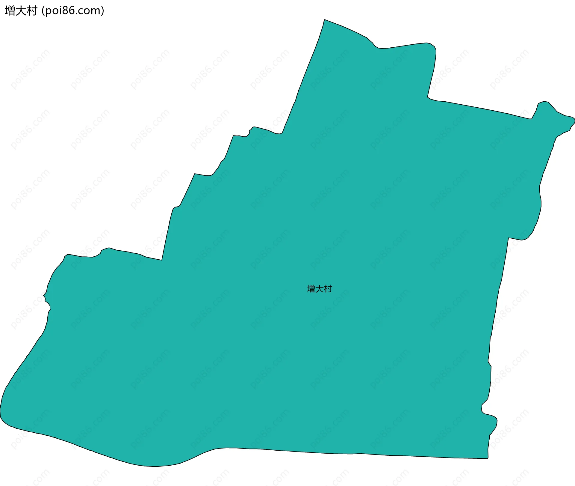 增大村边界地图