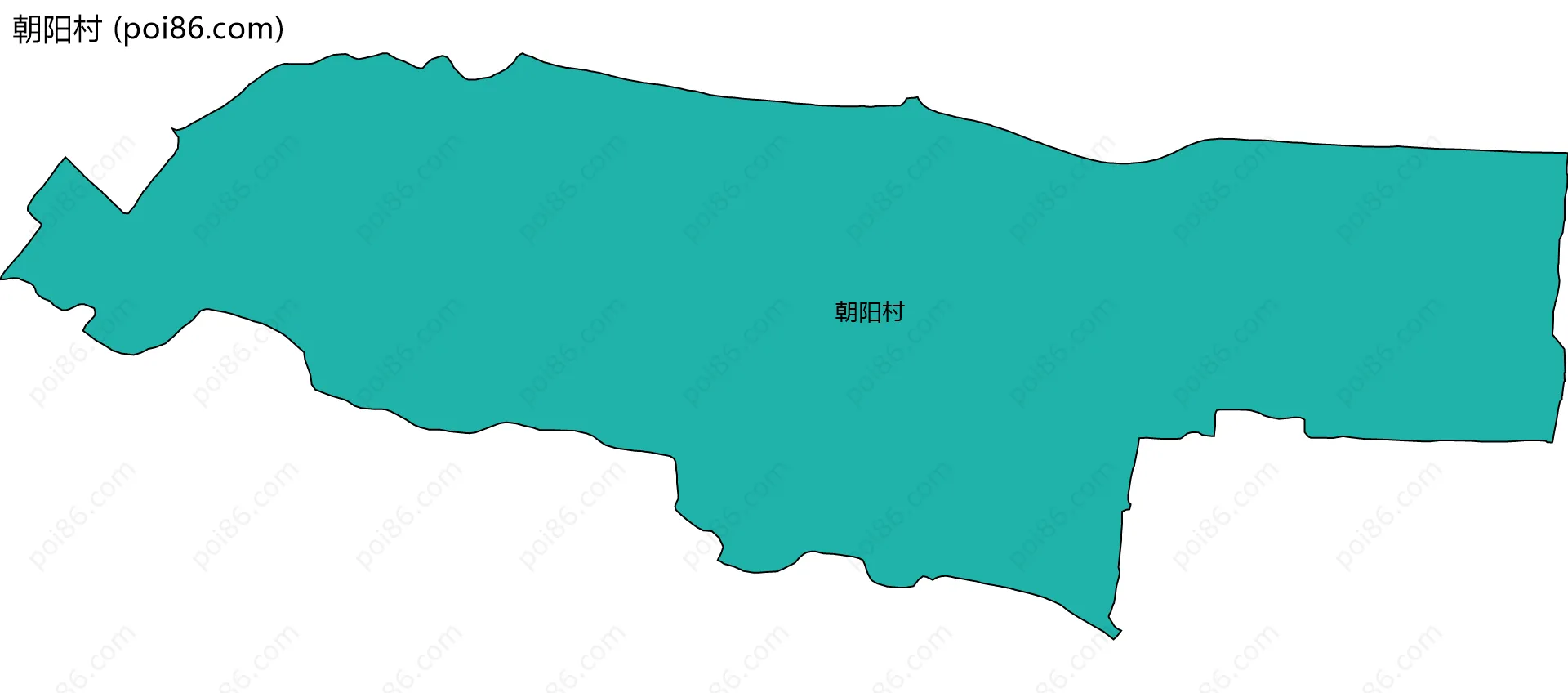 朝阳村边界地图