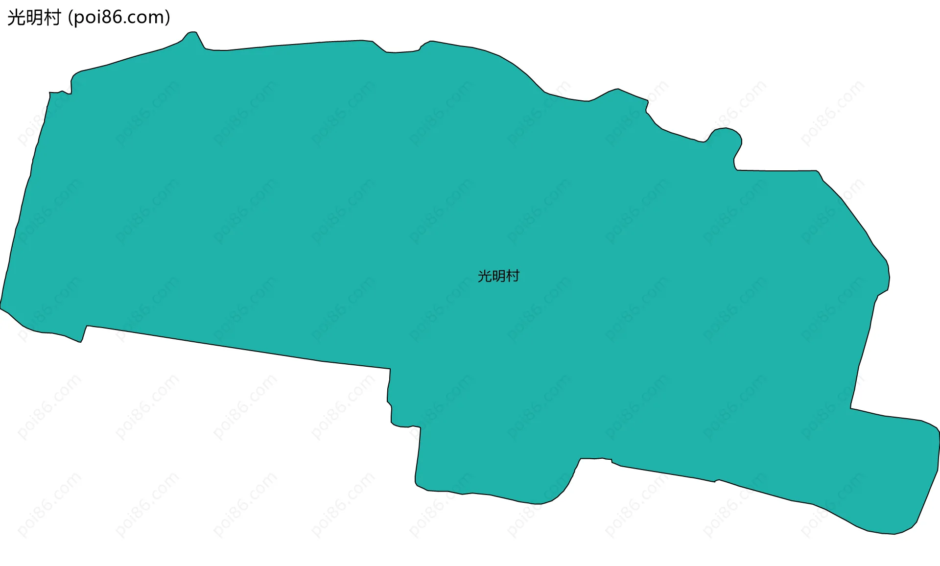 光明村边界地图