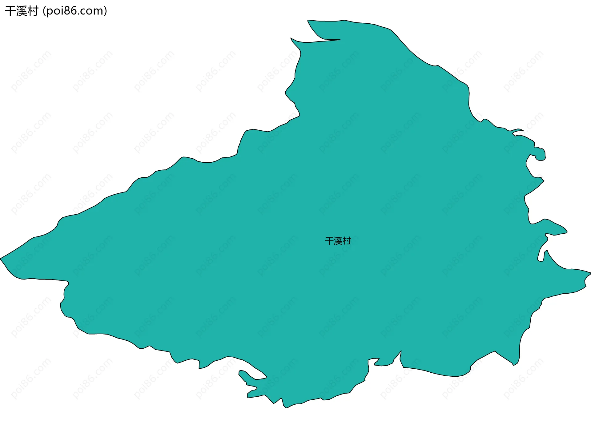 干溪村边界地图