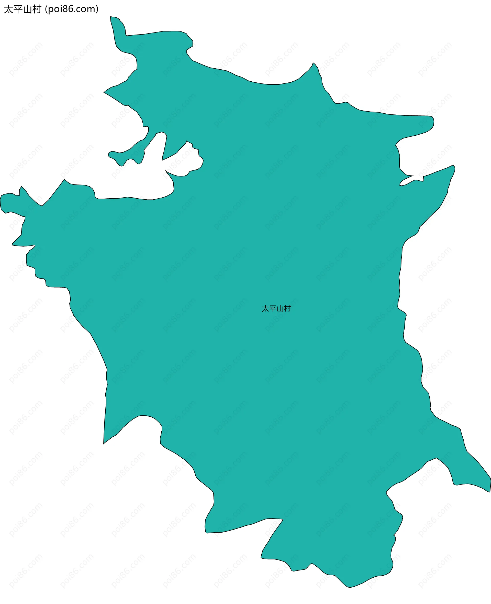 太平山村边界地图