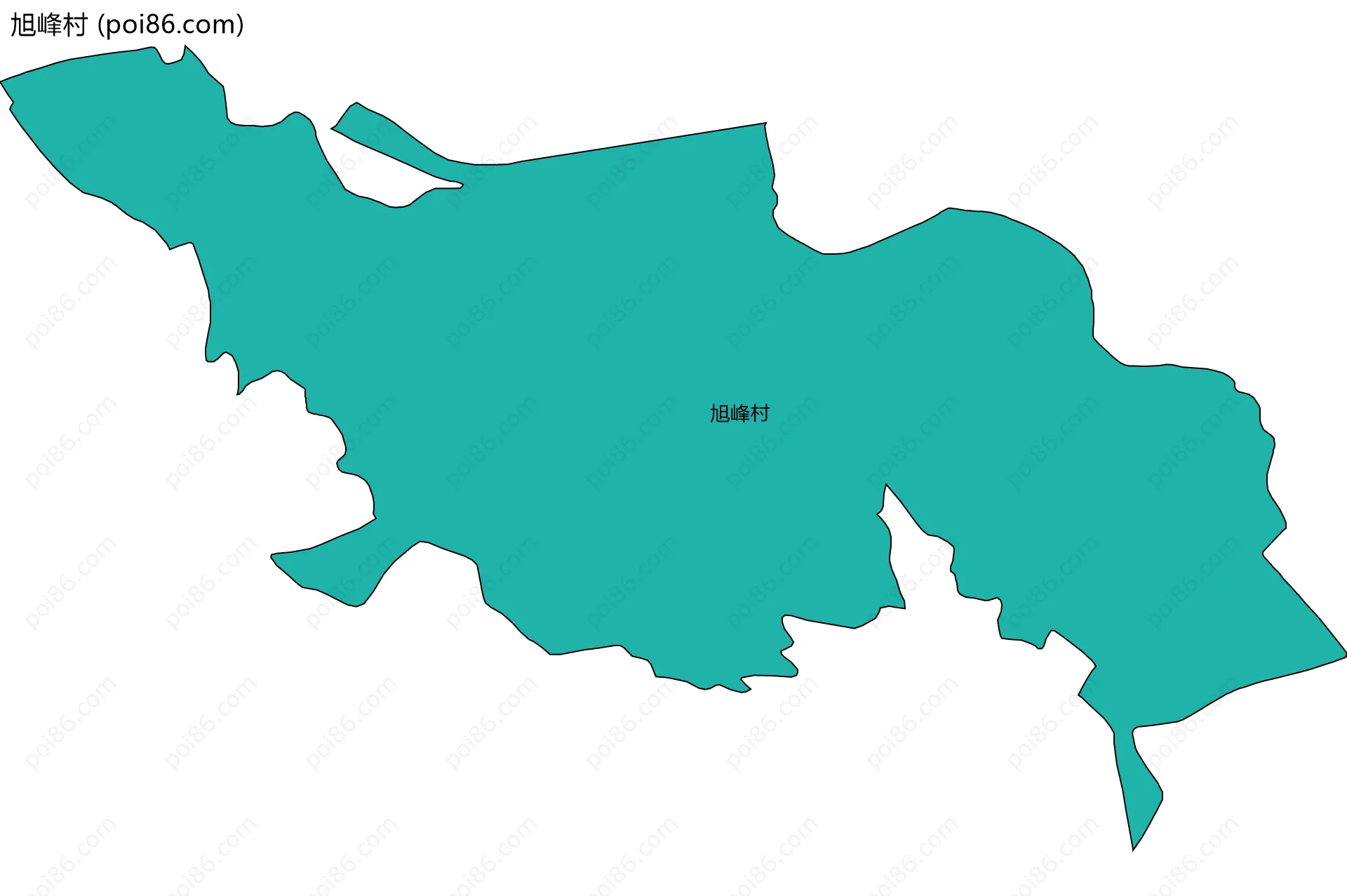 旭峰村边界地图