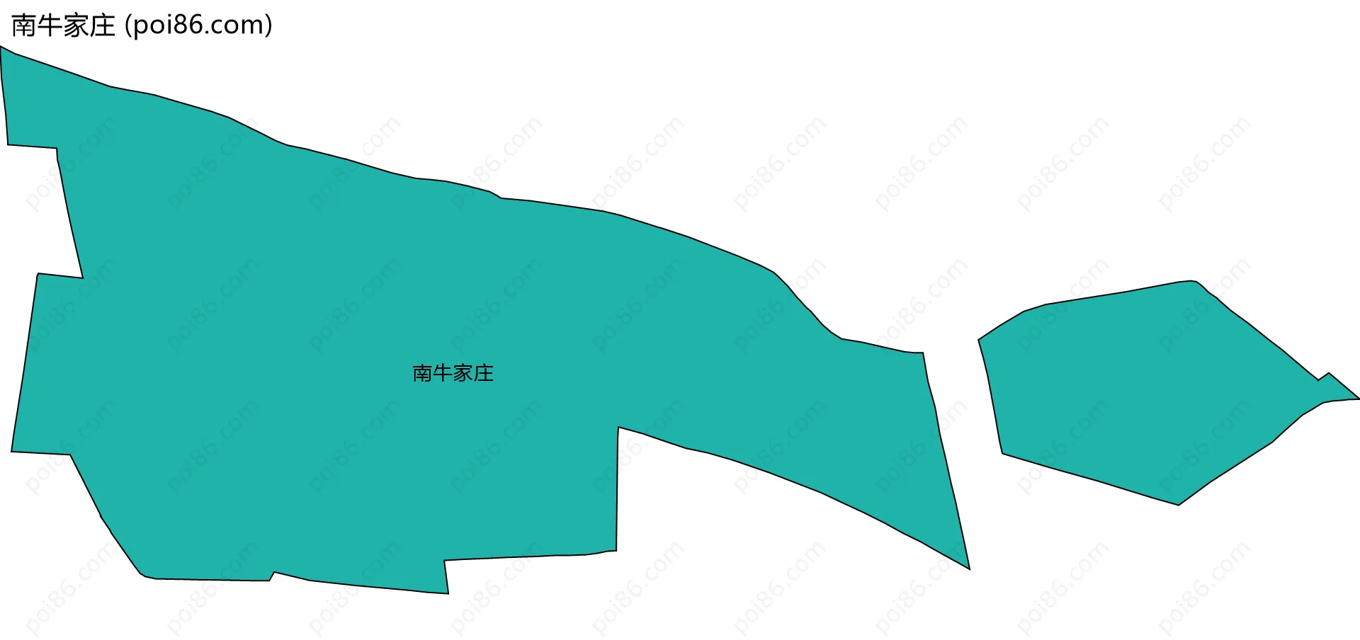 南牛家庄边界地图