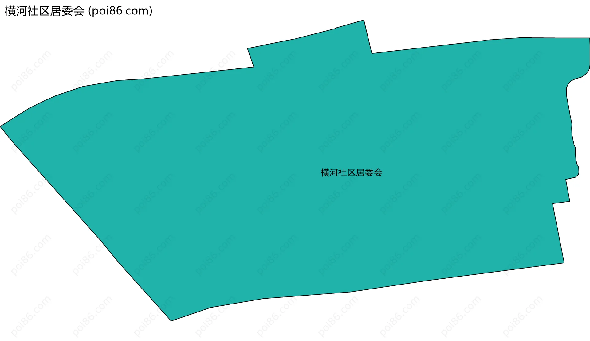 横河社区居委会边界地图