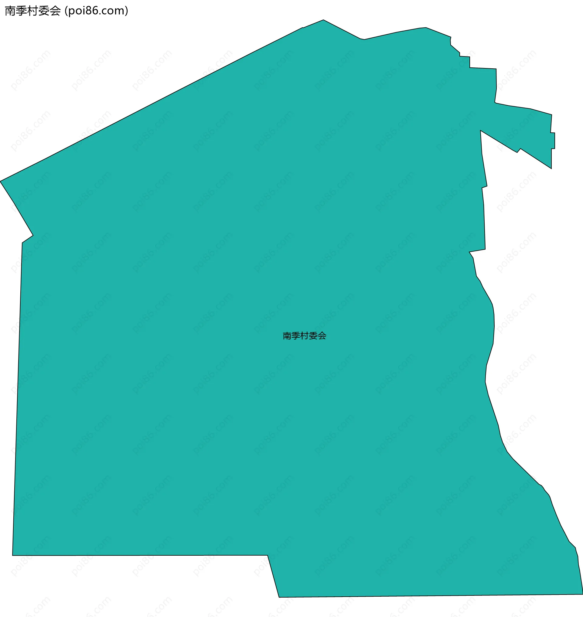 南季村委会边界地图