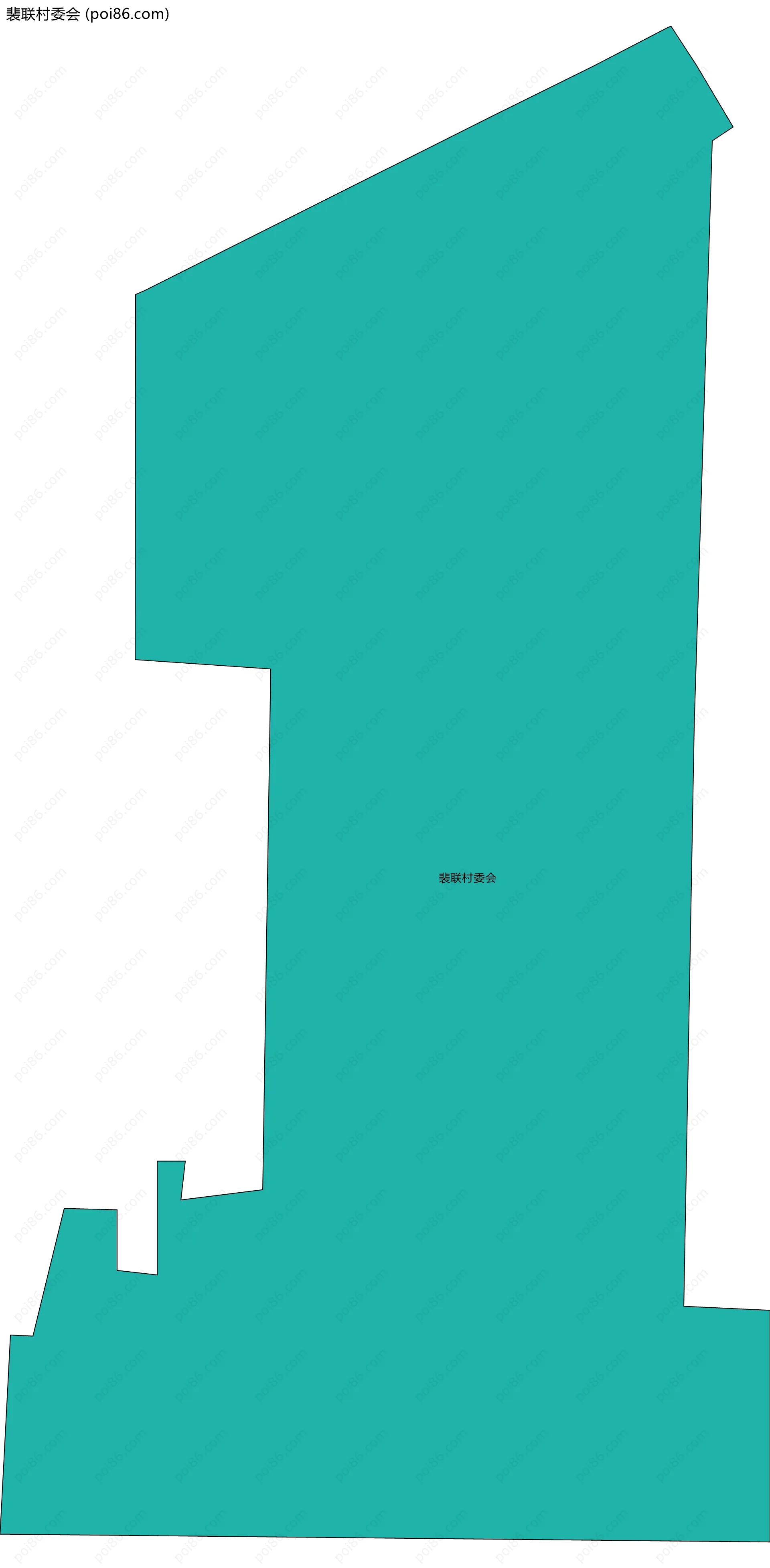 裴联村委会边界地图