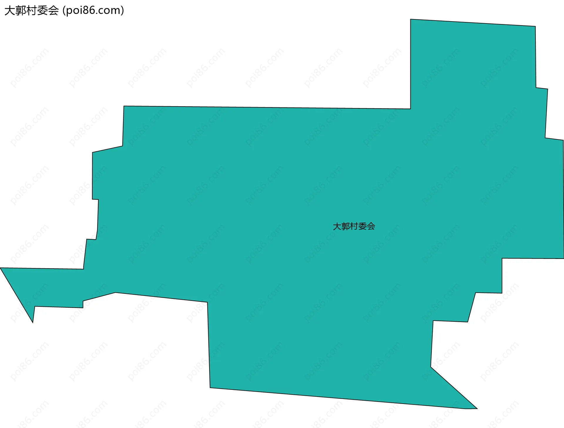 大郭村委会边界地图