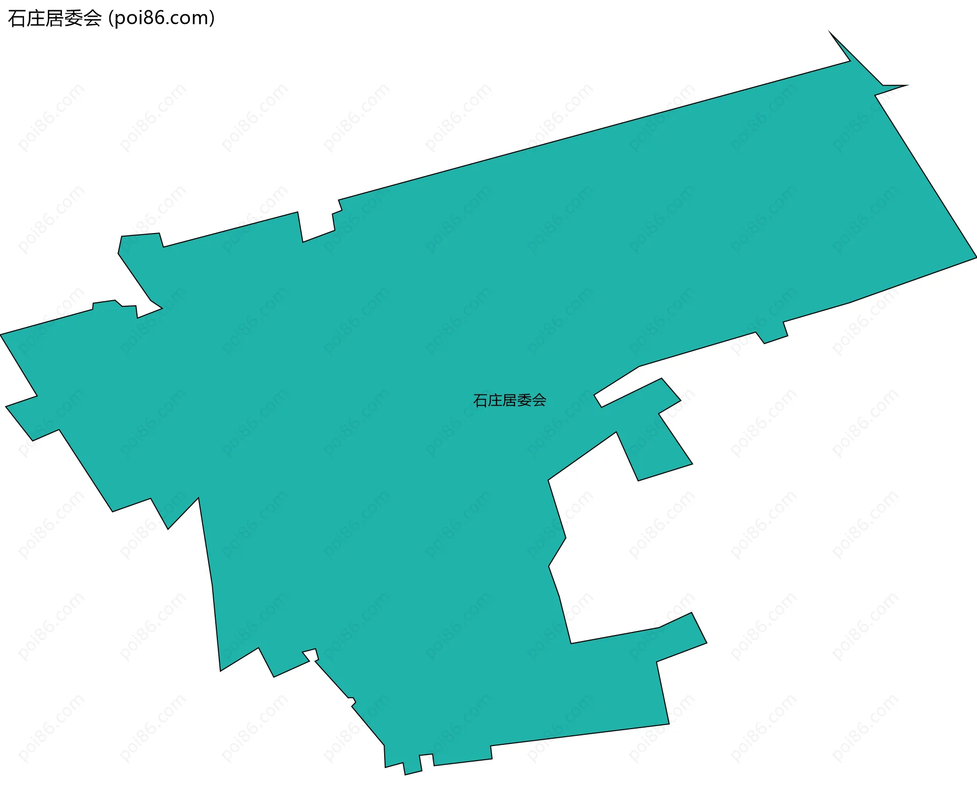 石庄居委会边界地图