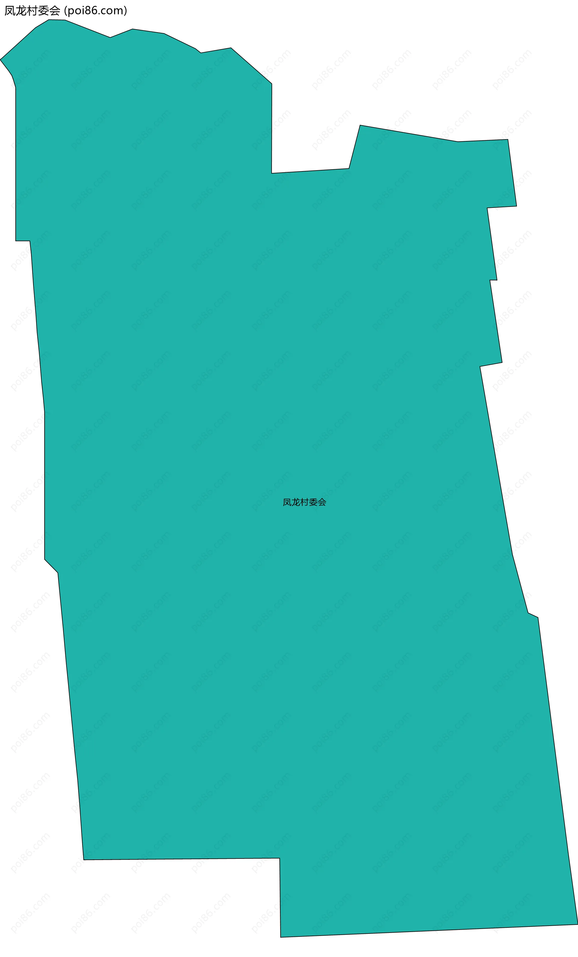 凤龙村委会边界地图